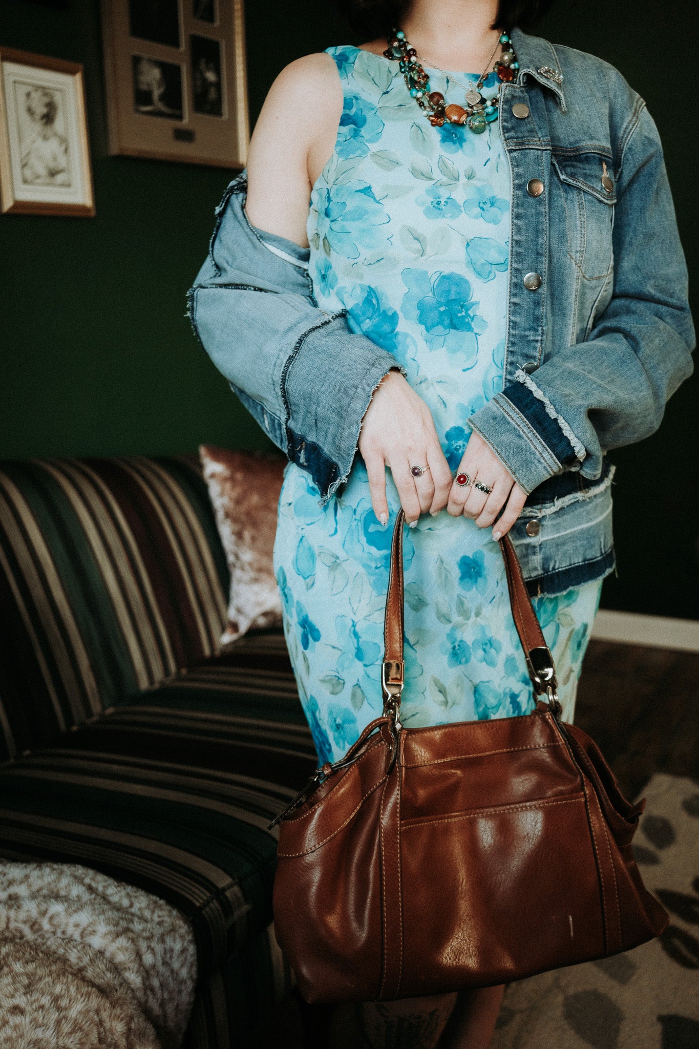 Patsy's Blue Floral Dress
