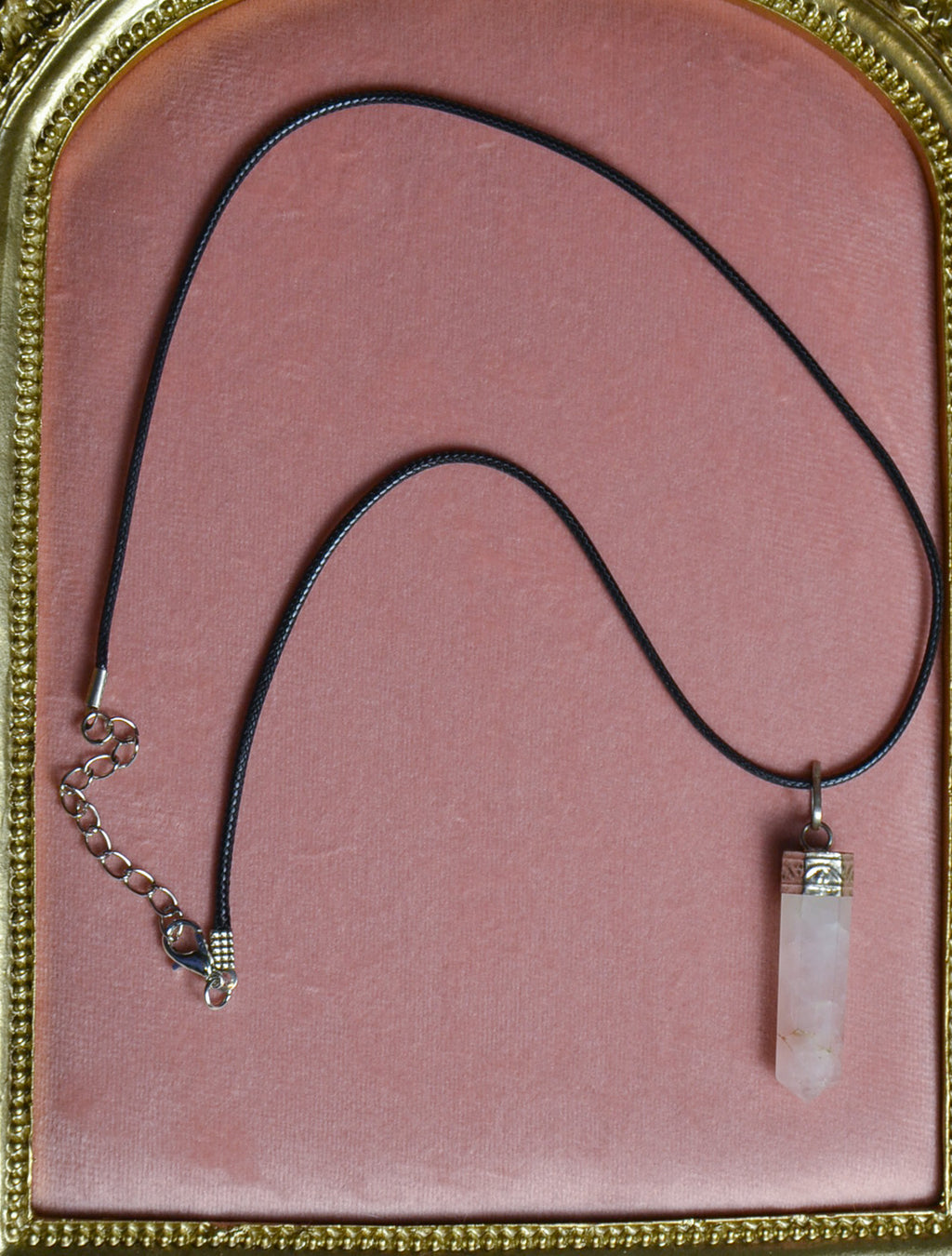 Rose Quartz Pendant Necklace