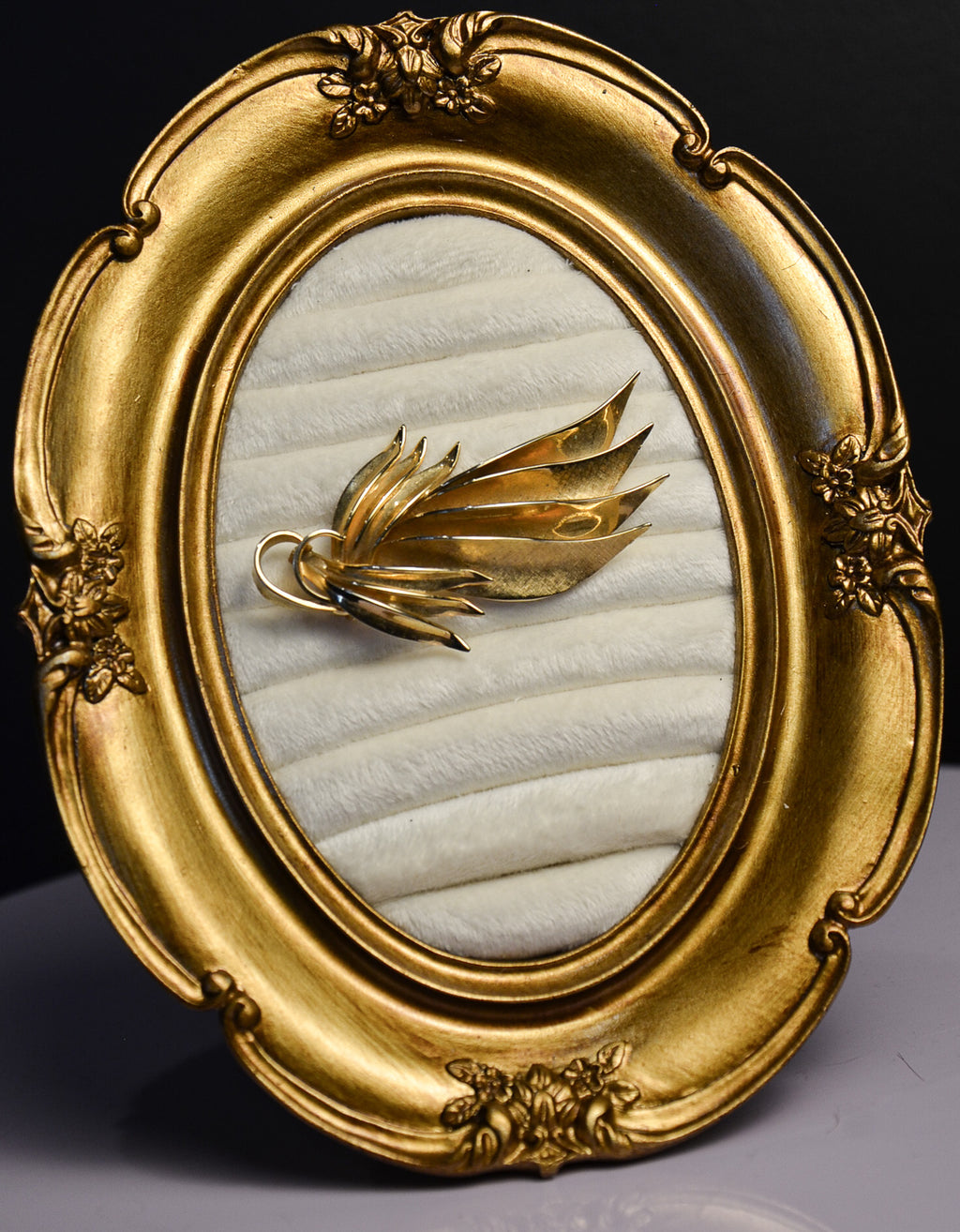 Gold Layered Wing Brooch