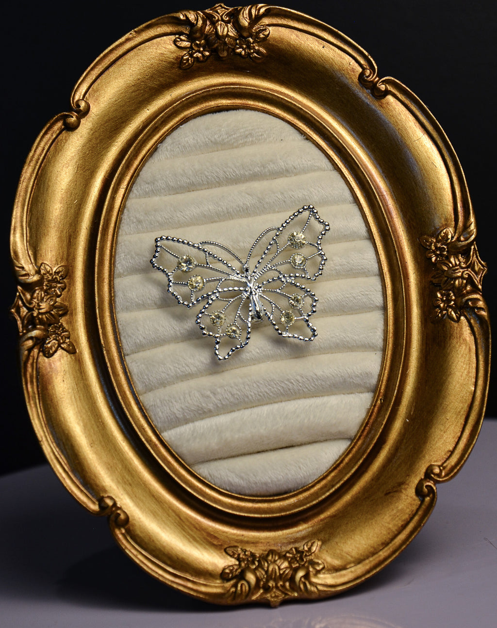 Silver Butterfly Brooch