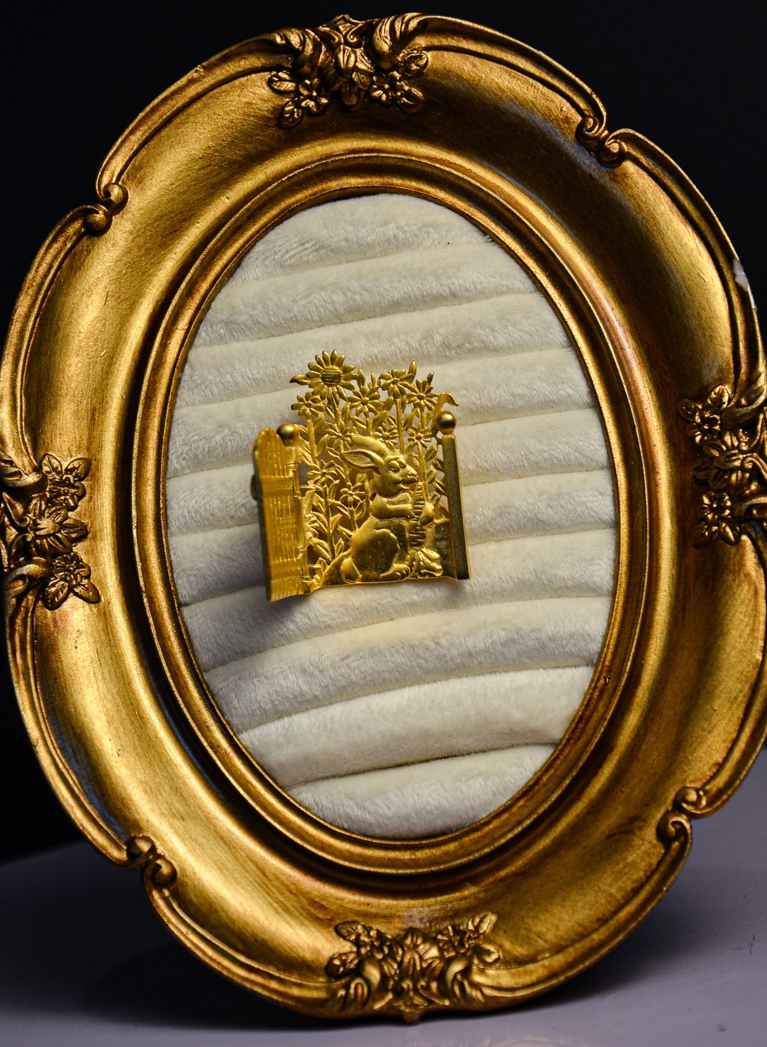 Gold Garden Gate Brooch
