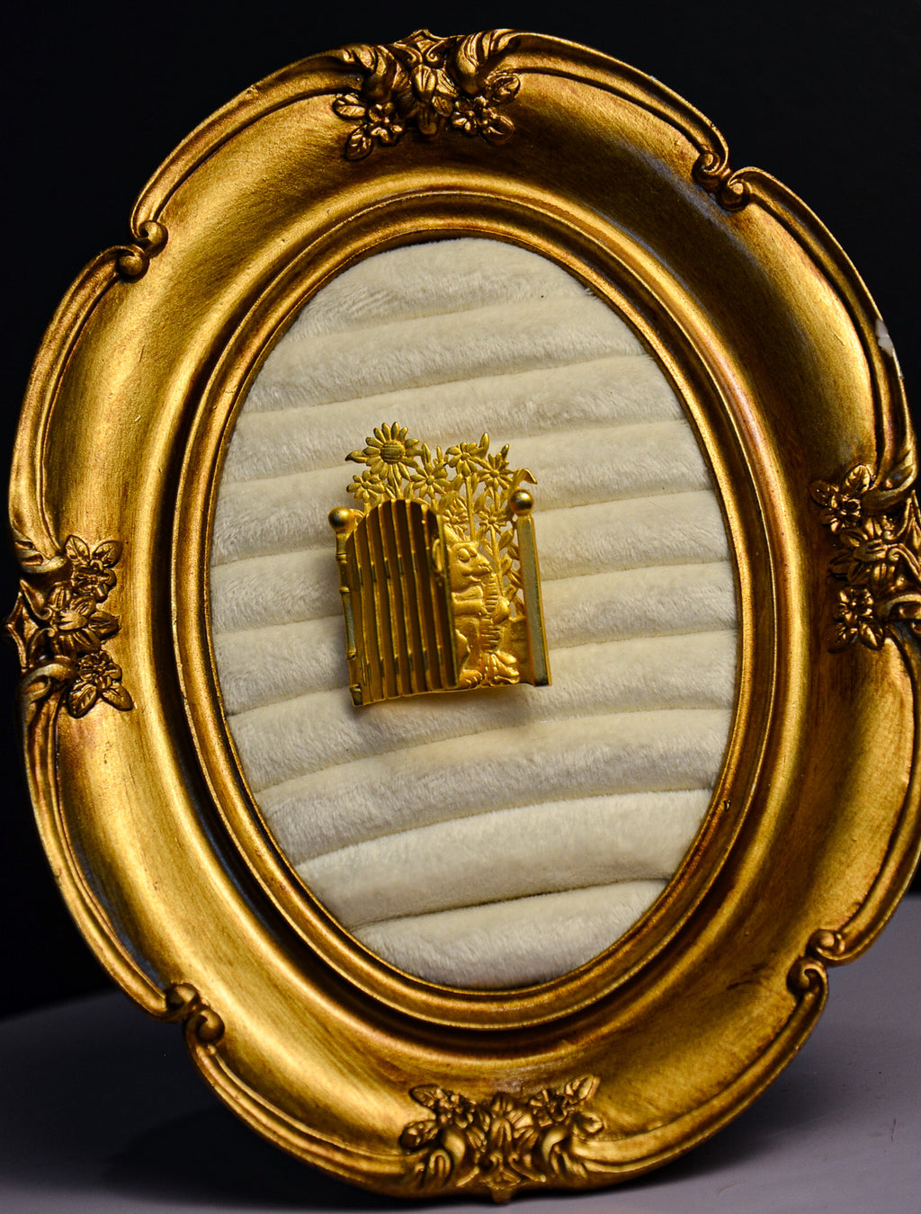Gold Garden Gate Brooch