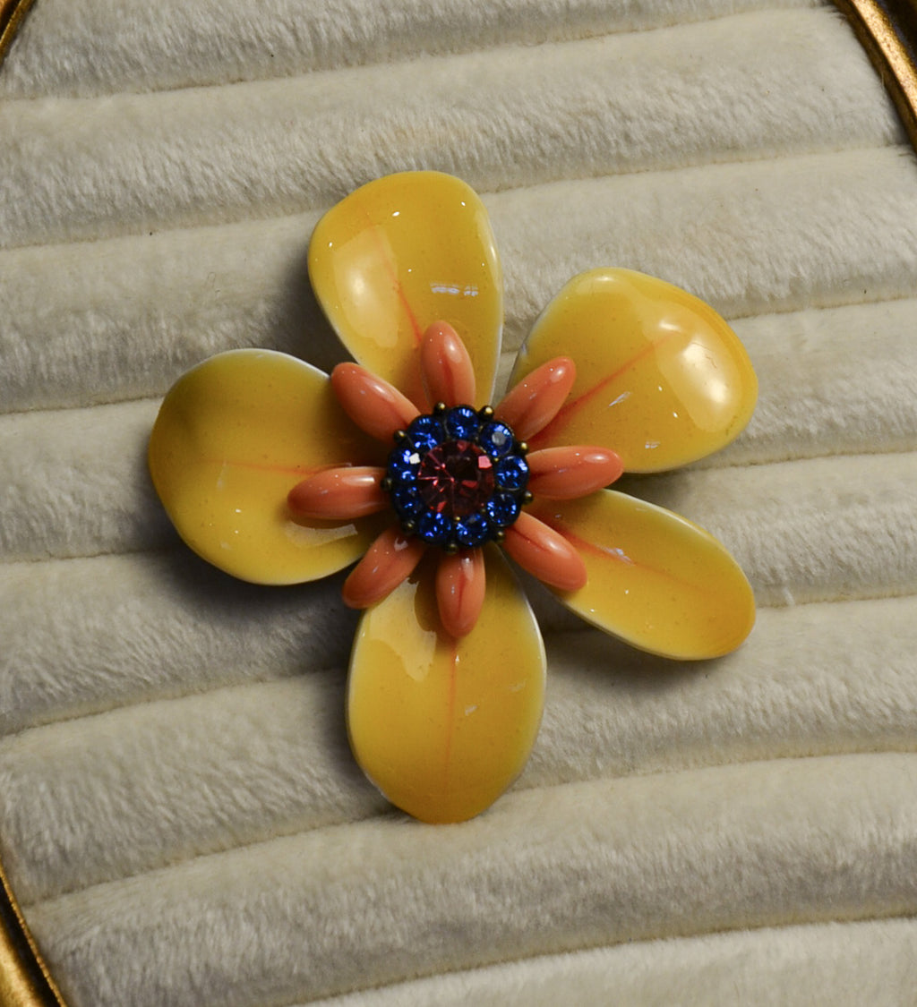 Yellow Flower Brooch
