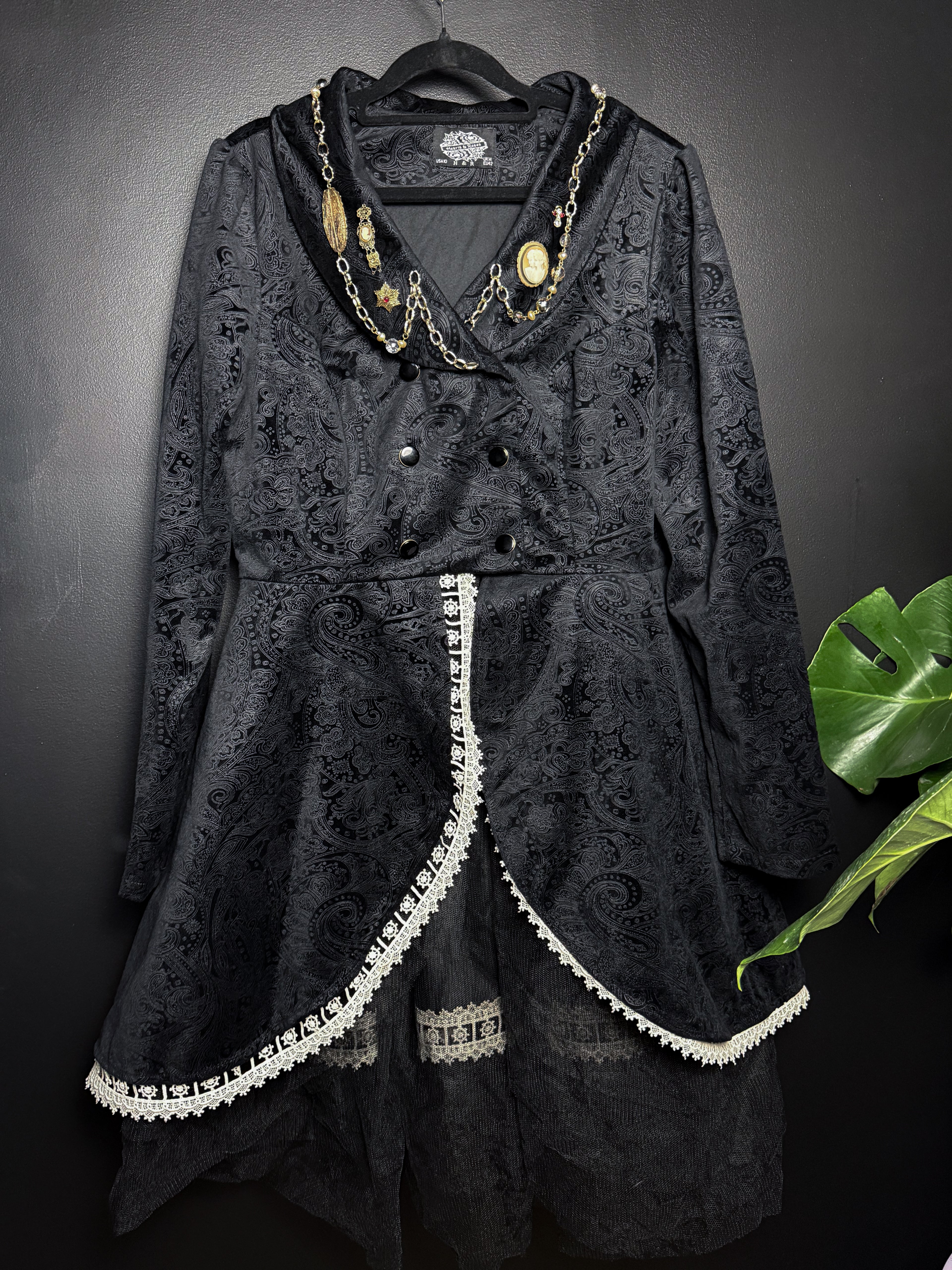Queen B's Witchy Brooched Out Overcoat