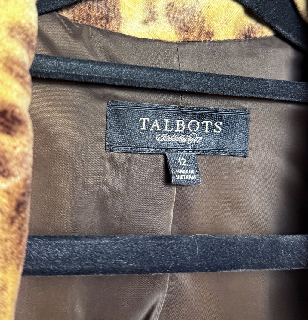 Leopard Broached Out Blazer