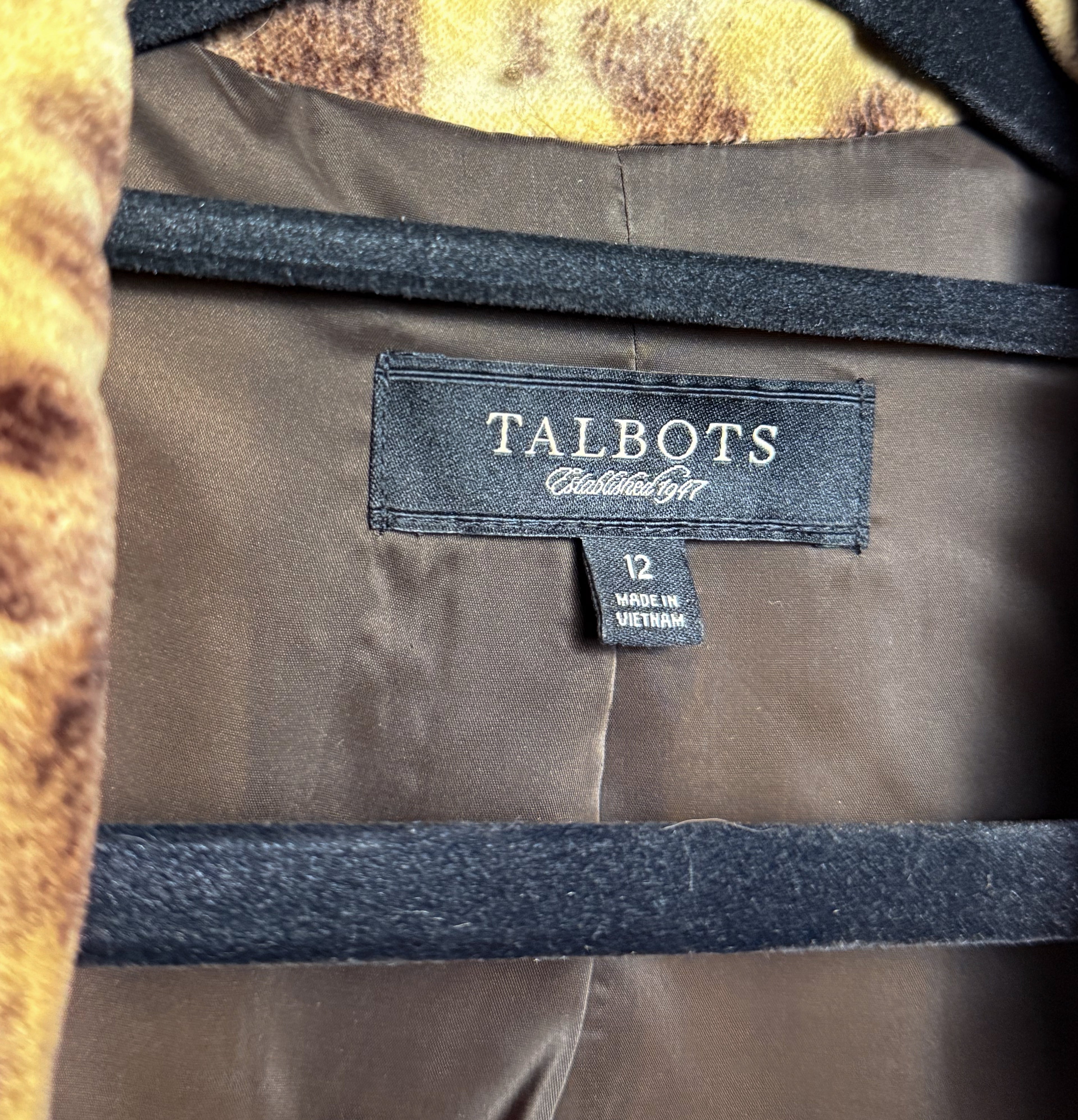 Leopard Broached Out Blazer