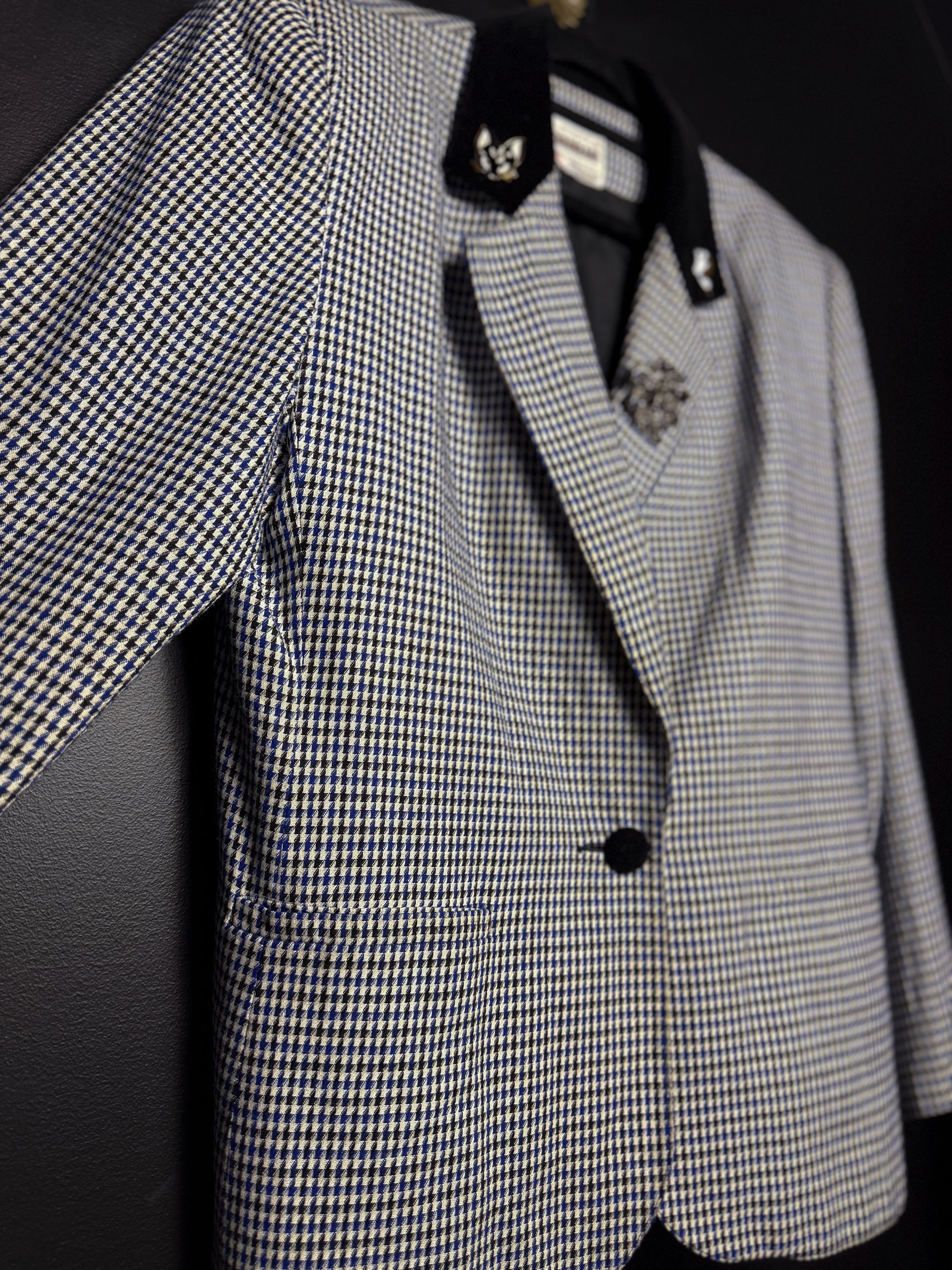Bex's 80's Houndstooth Brooched Out Blazer