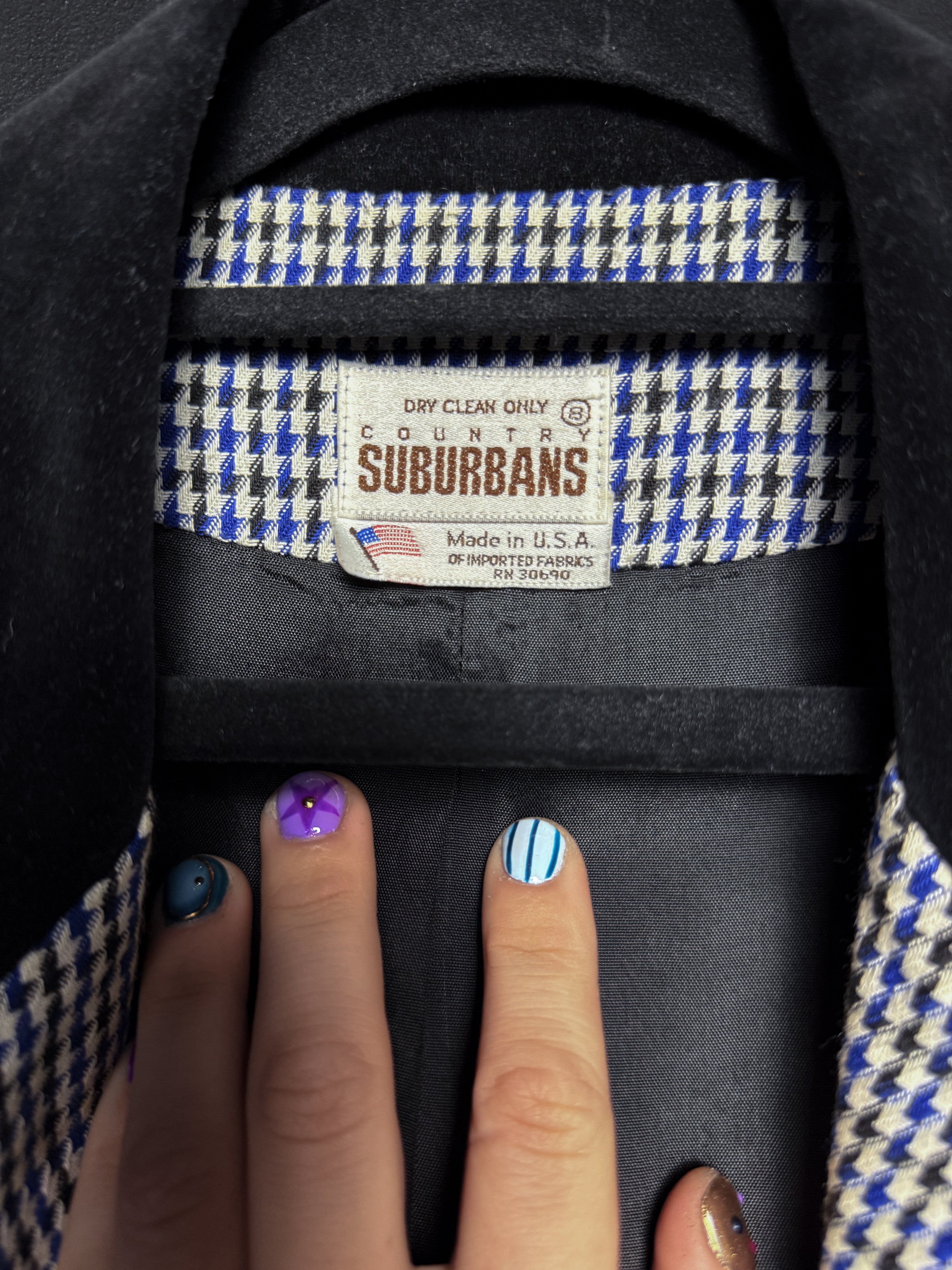 Bex's 80's Houndstooth Brooched Out Blazer