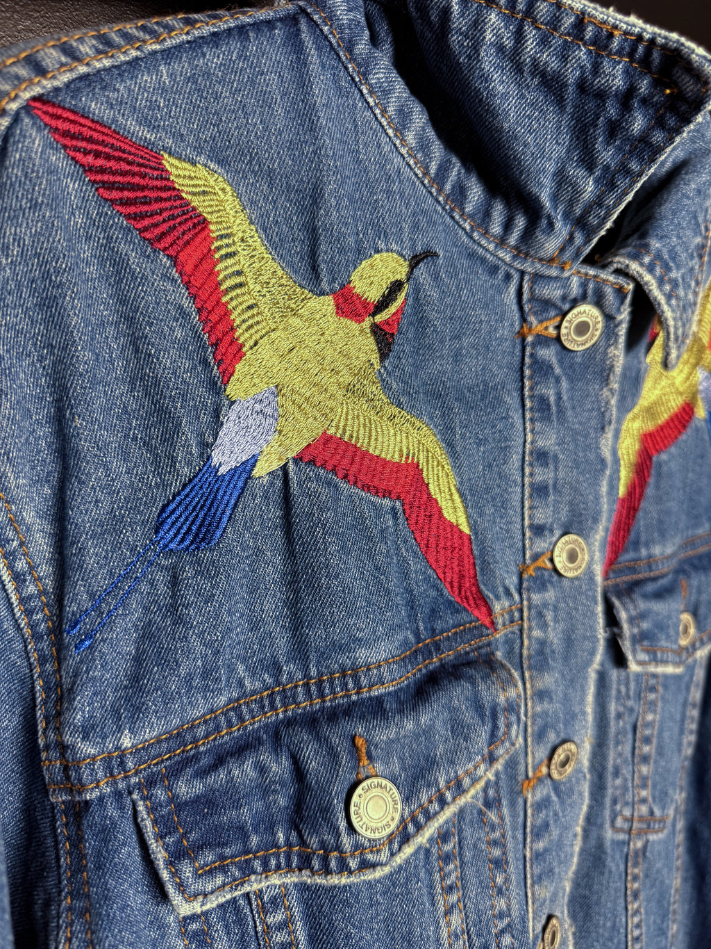 Y2K Embroidered Denim Jacket