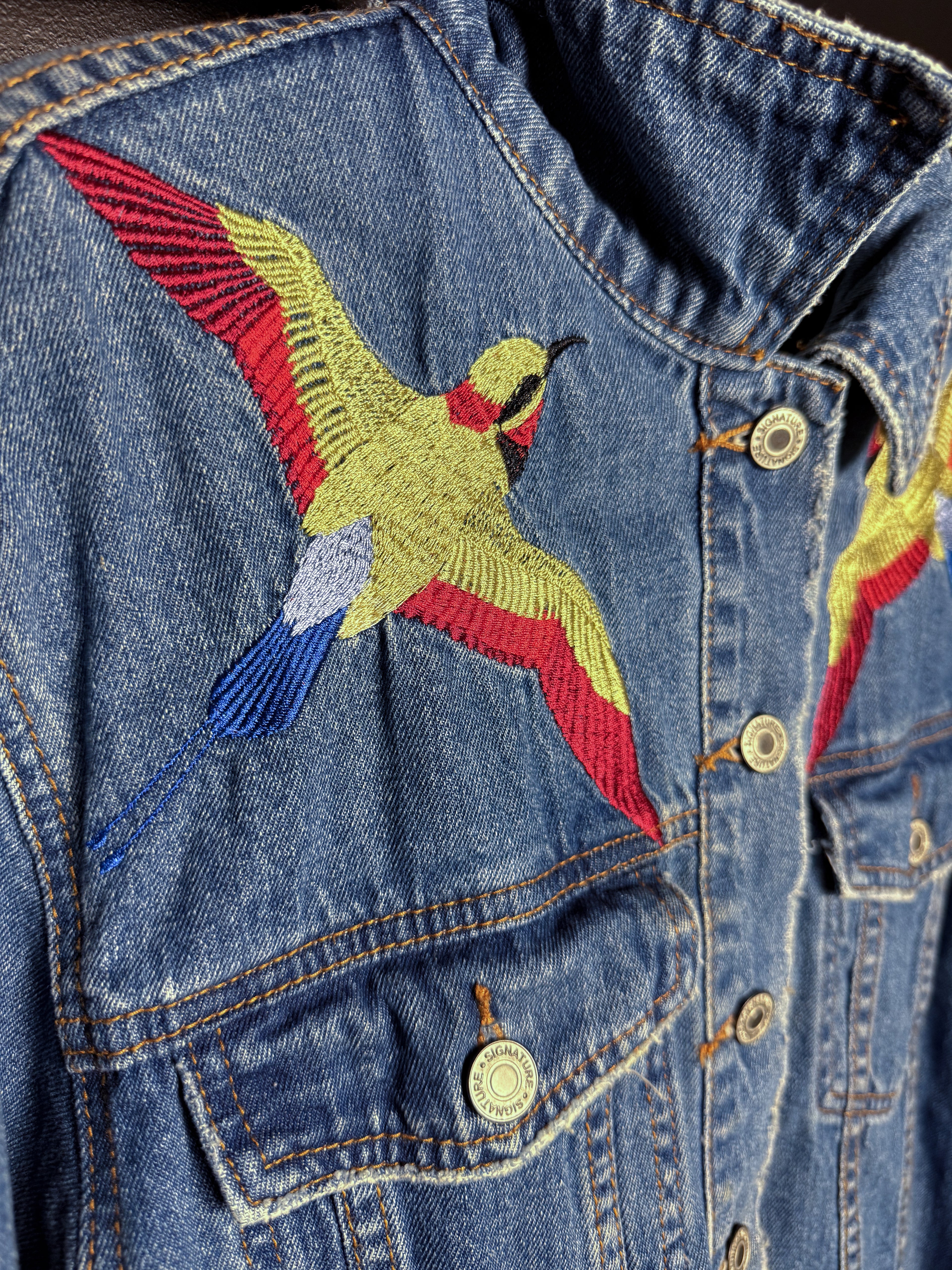 Y2K Embroidered Denim Jacket