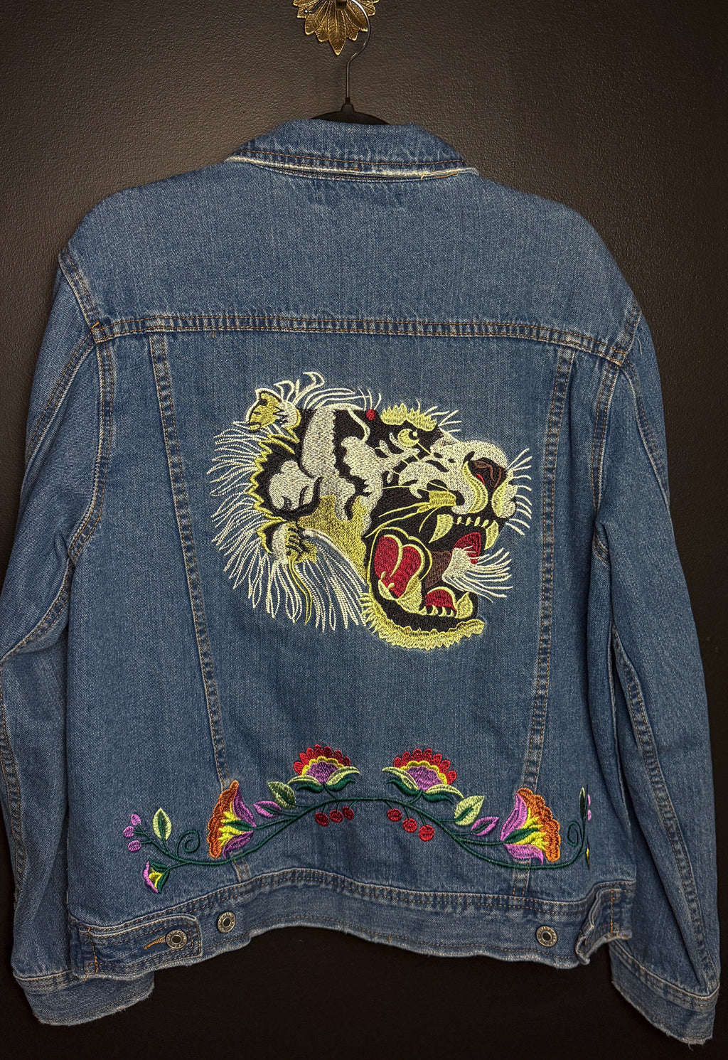 Y2K Embroidered Denim Jacket