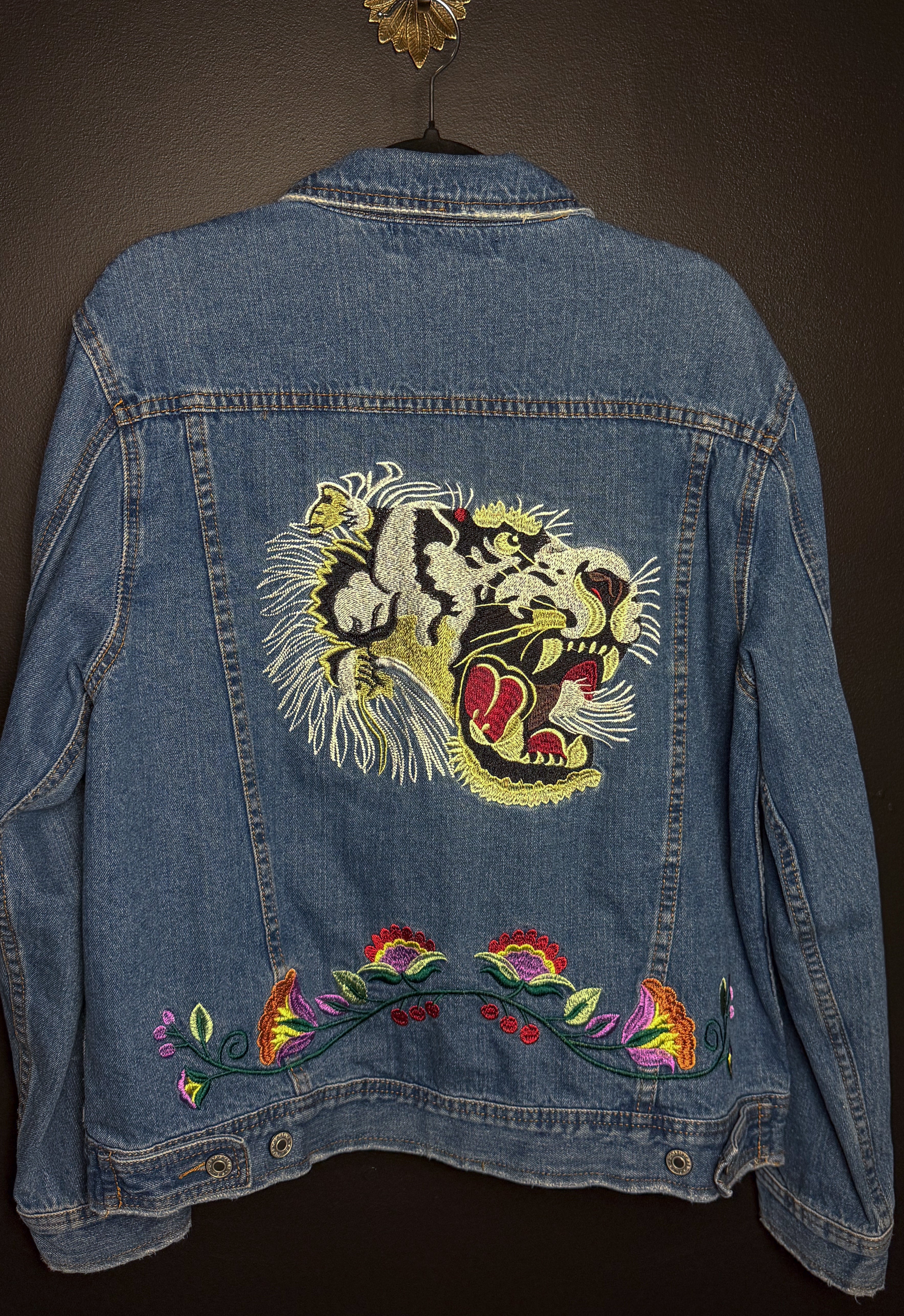 Y2K Embroidered Denim Jacket