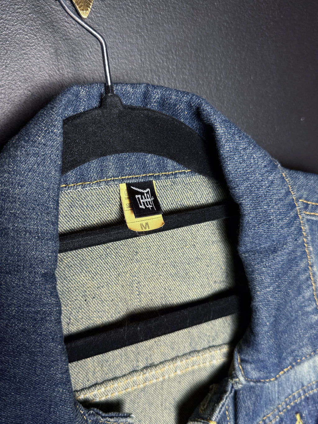 Denim Brooched Out Vest