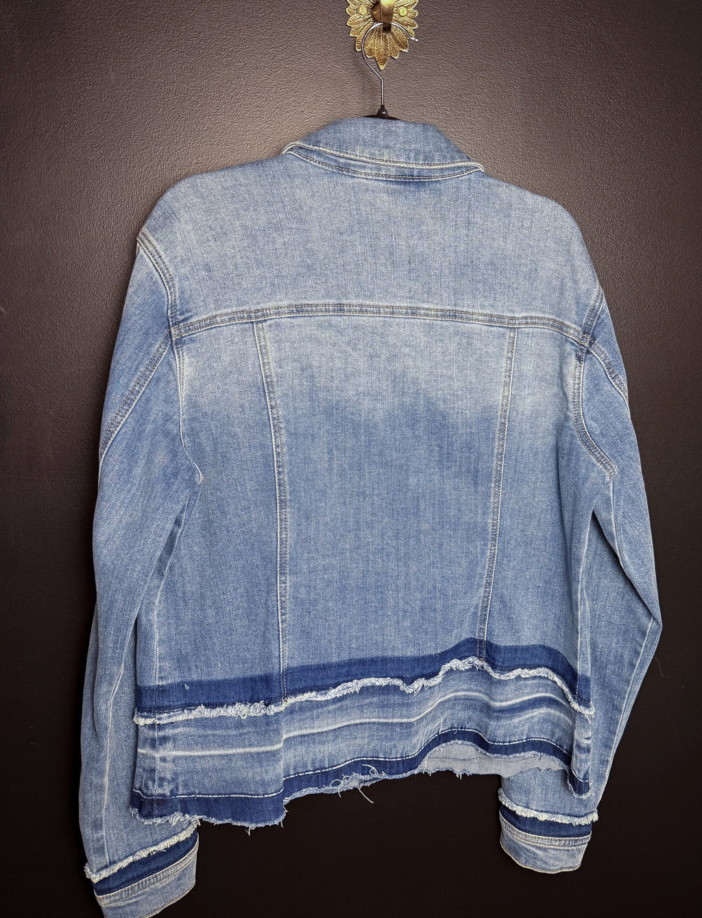 Brooched Denim Jacket