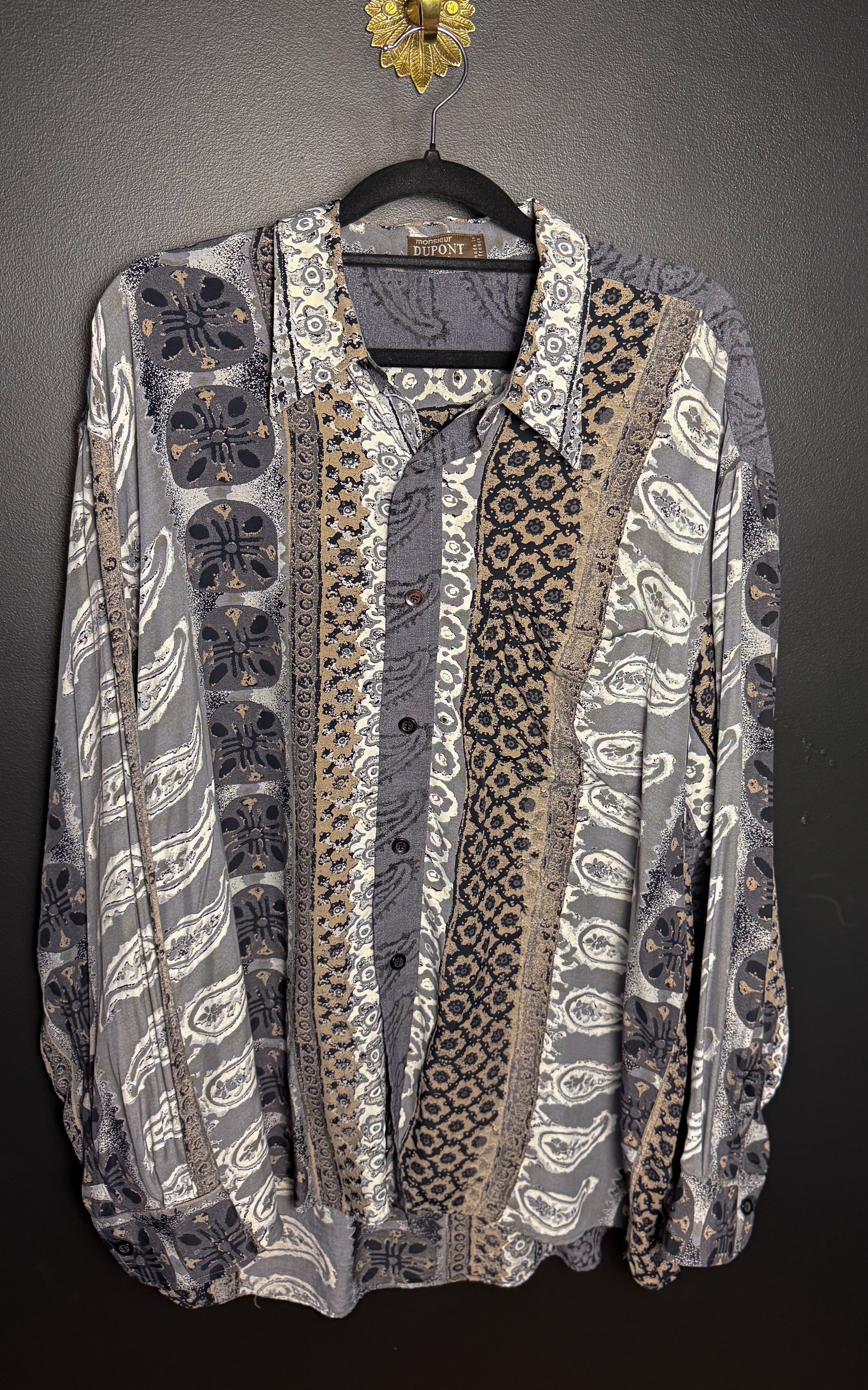 French Chic Patterned Button Down