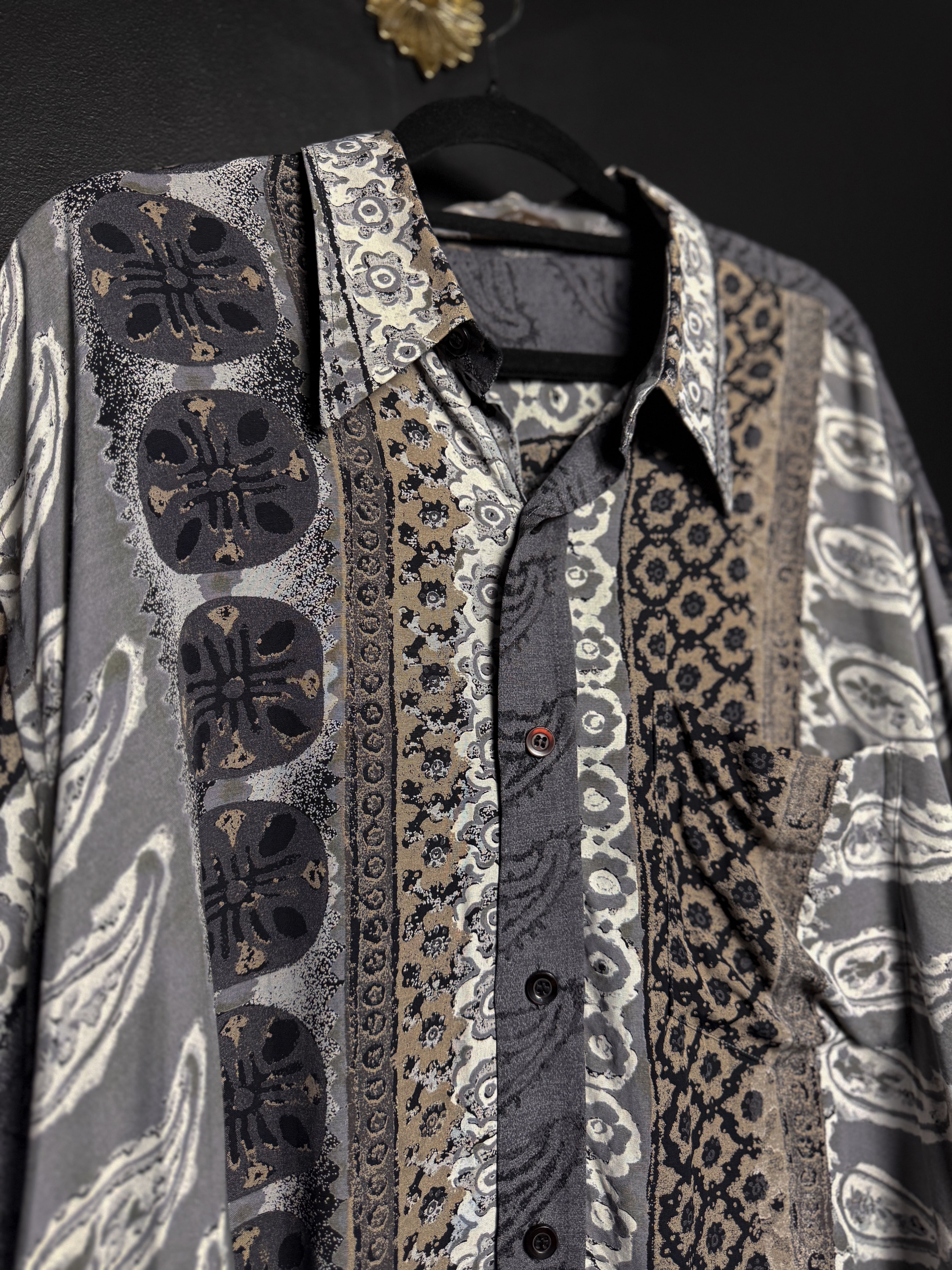 French Chic Patterned Button Down