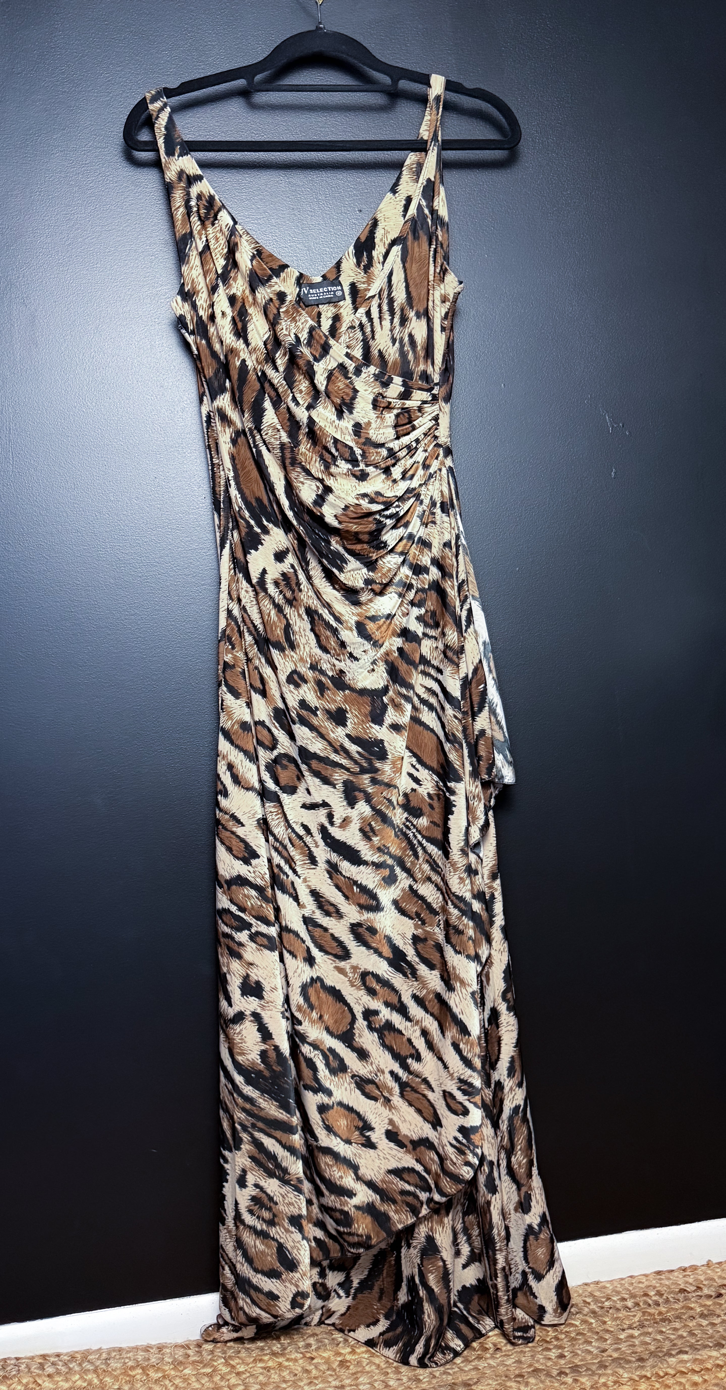 Bodycon Leopard Maxi Dress