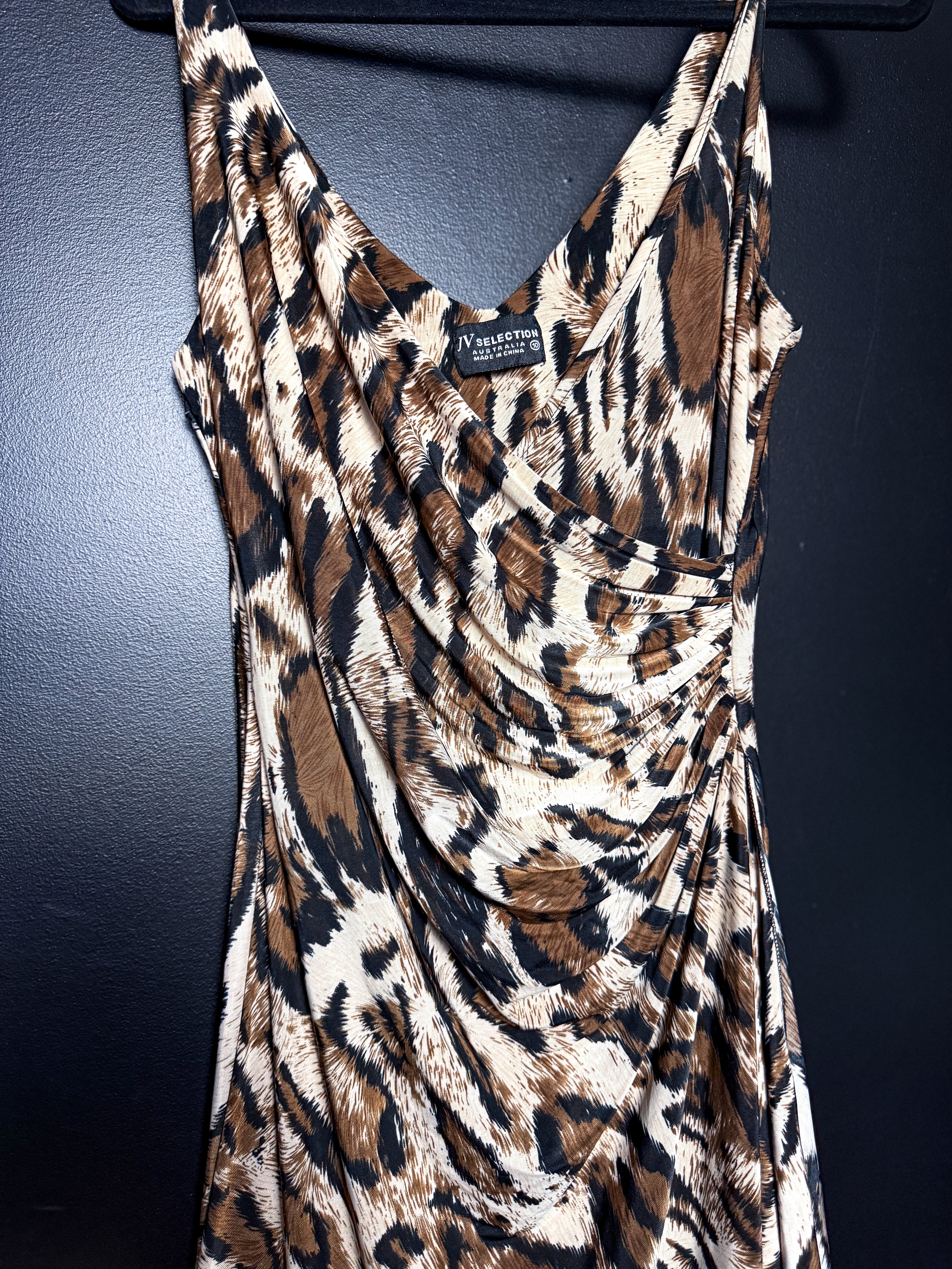 Bodycon Leopard Maxi Dress