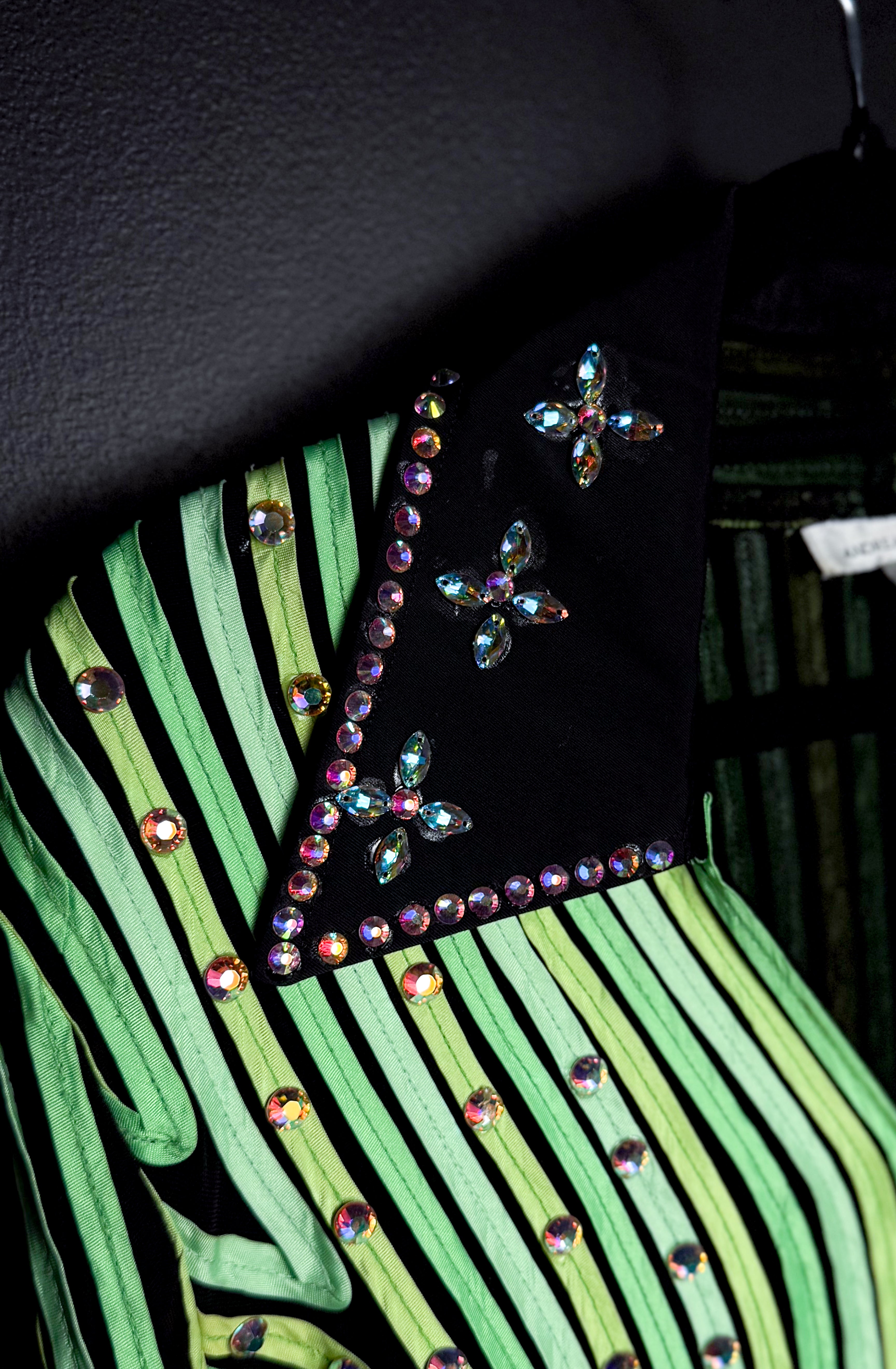 Ren's Lime Green Bedazzled Going Out Top