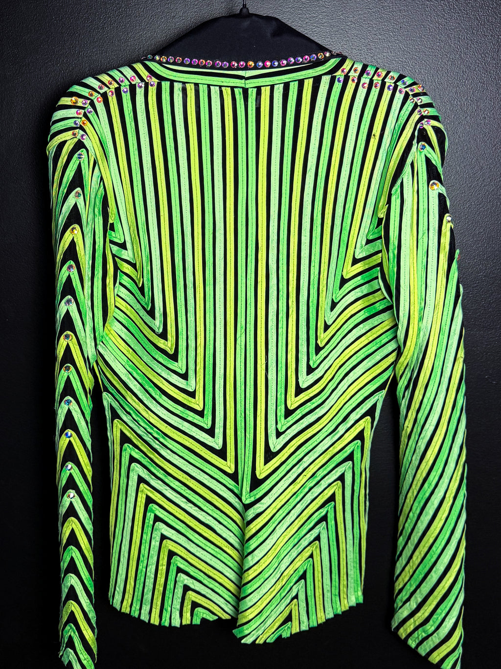 Ren's Lime Green Bedazzled Going Out Top