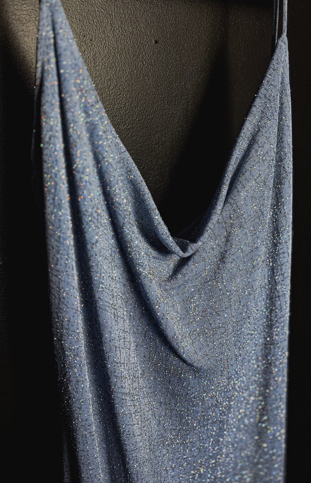Jam's Backless Shimmer Maxi Dress