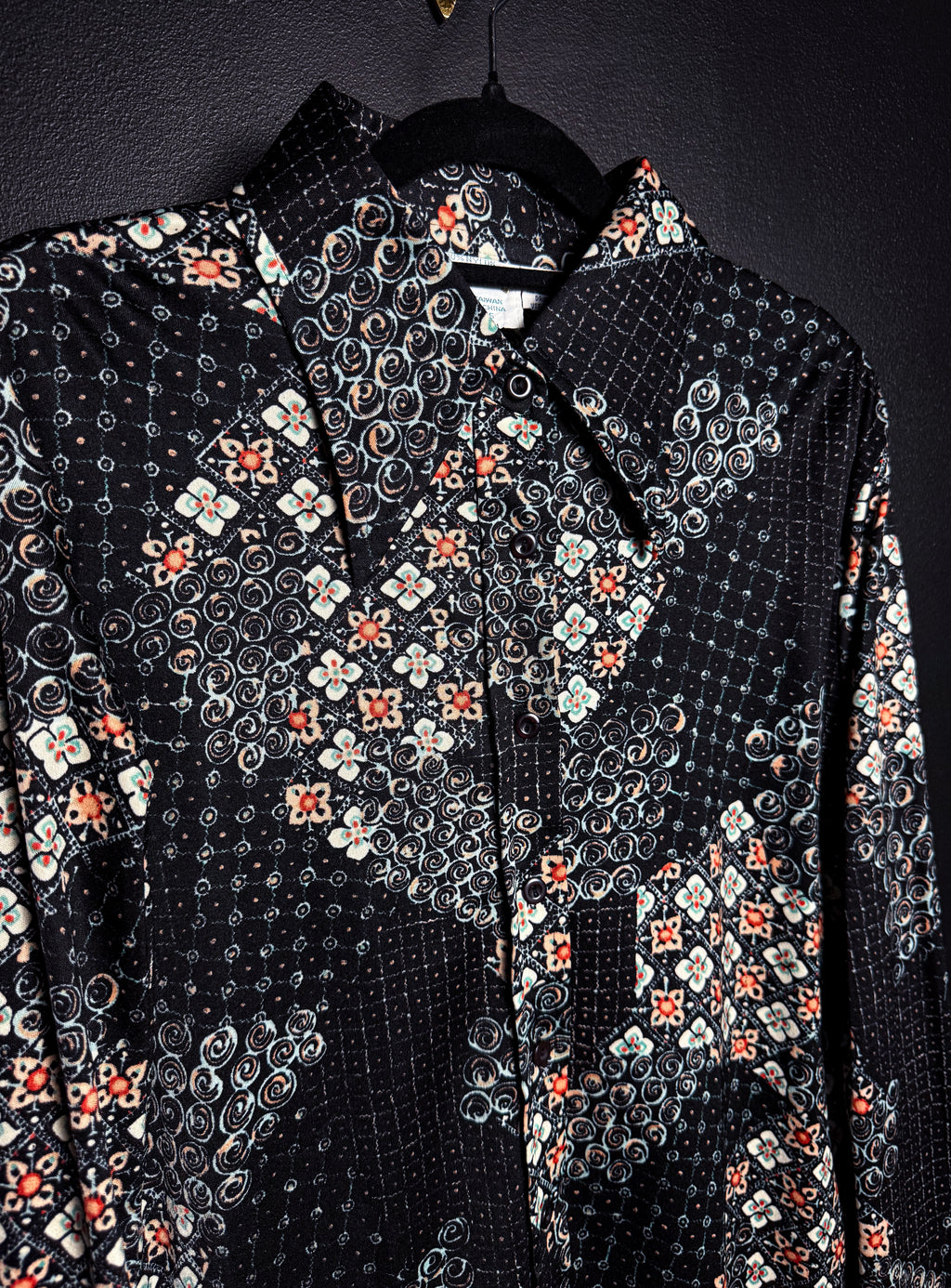 Vintage Helen Sue Patterned Button Up