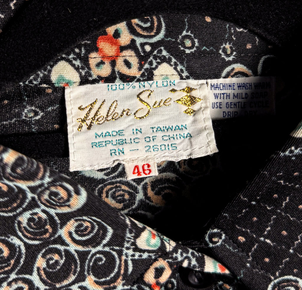 Vintage Helen Sue Patterned Button Up