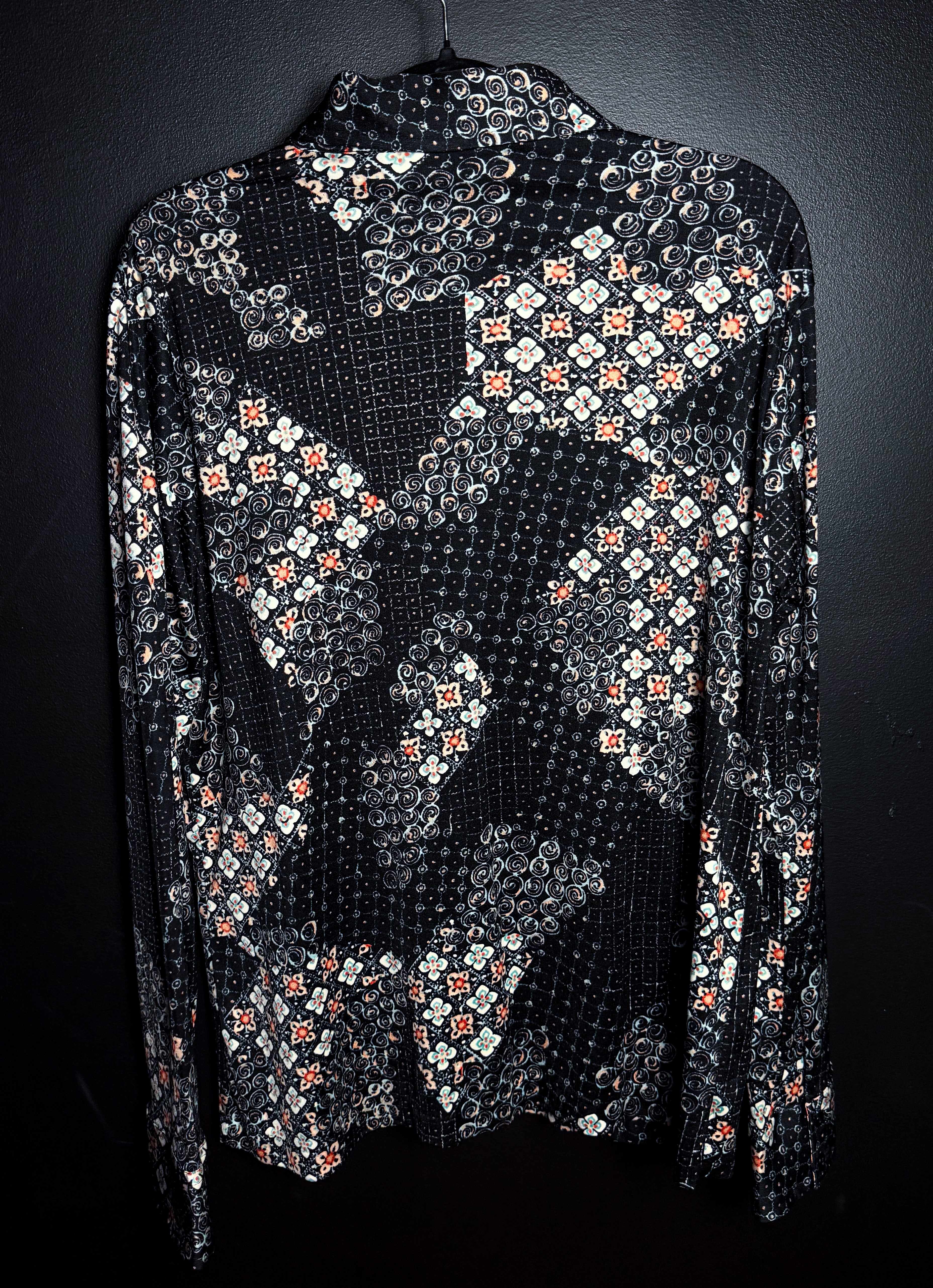 Camisa de botones estampada vintage Helen Sue