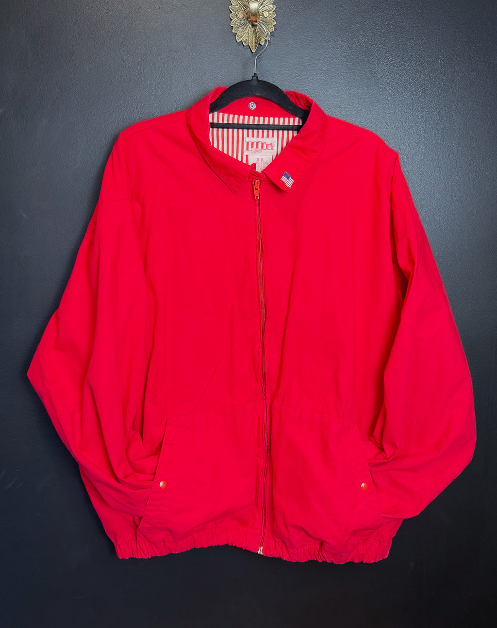 90's Red Zip Jacket