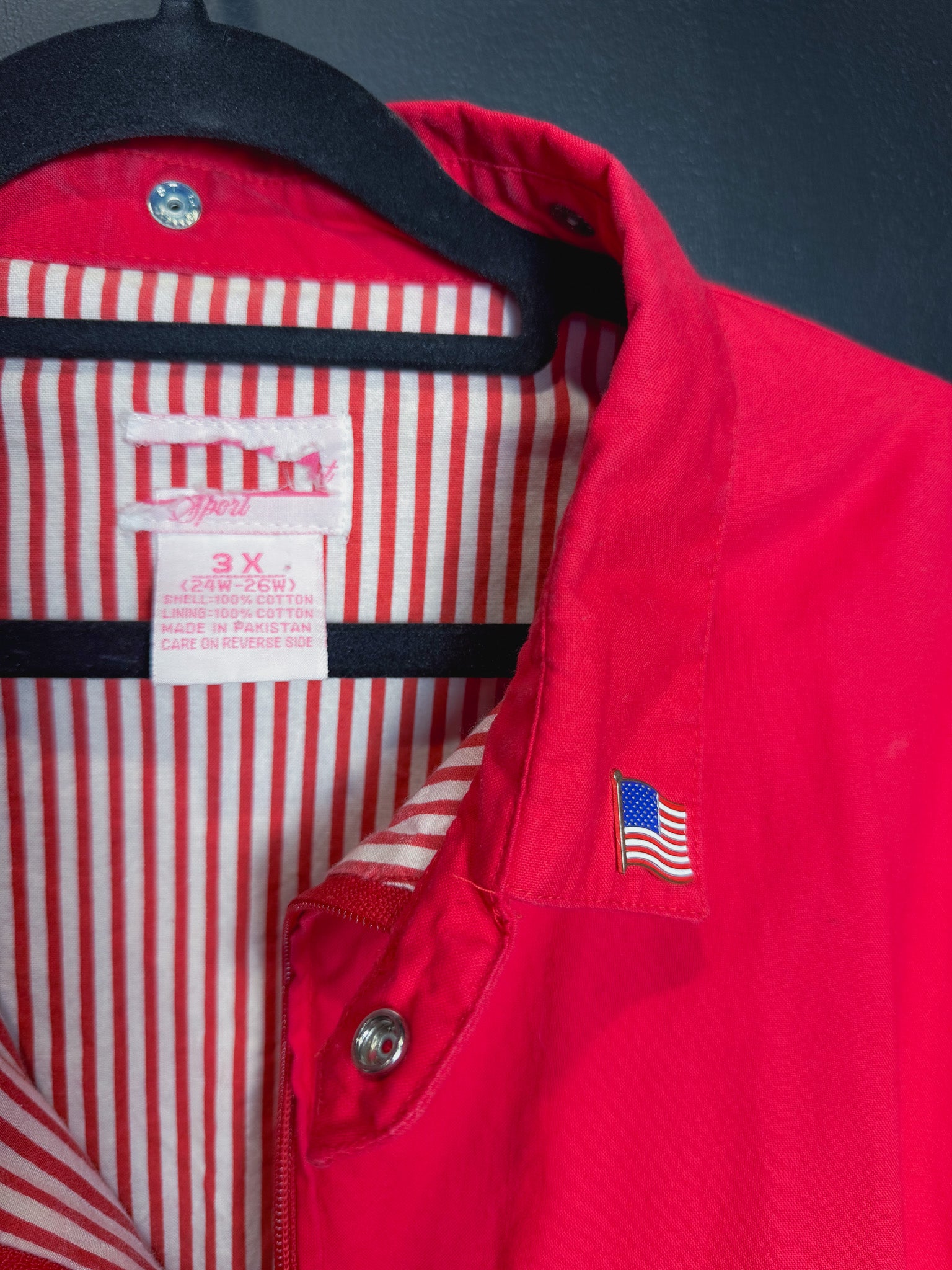 90's Red Zip Jacket