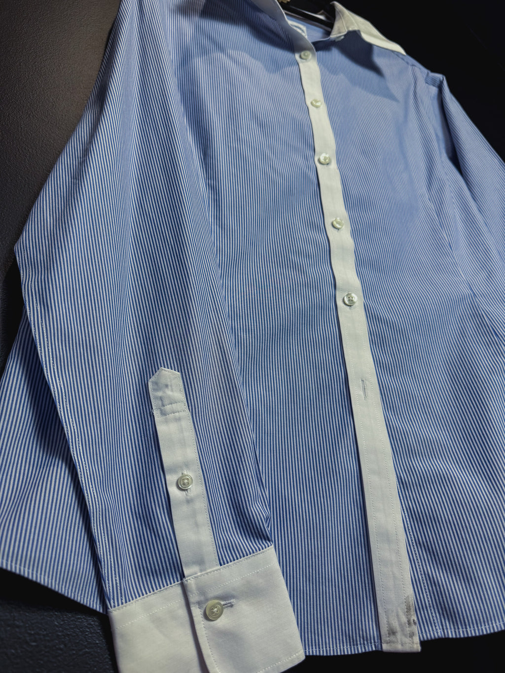 Brooks Brothers Striped Blue Fitted Button Down