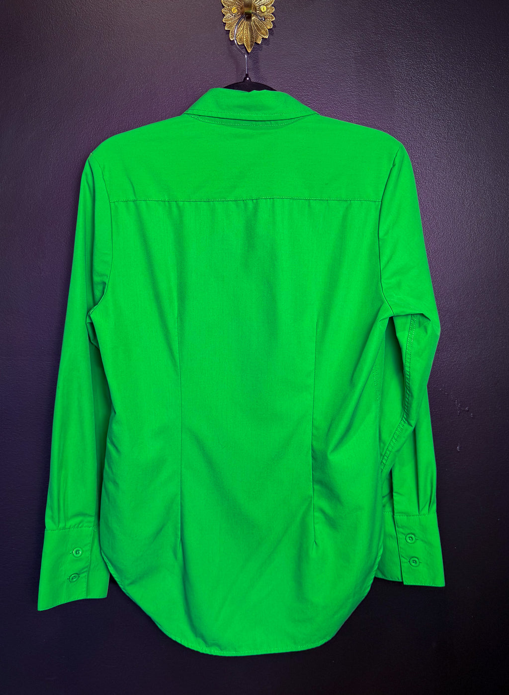 Kelly Green Button Up