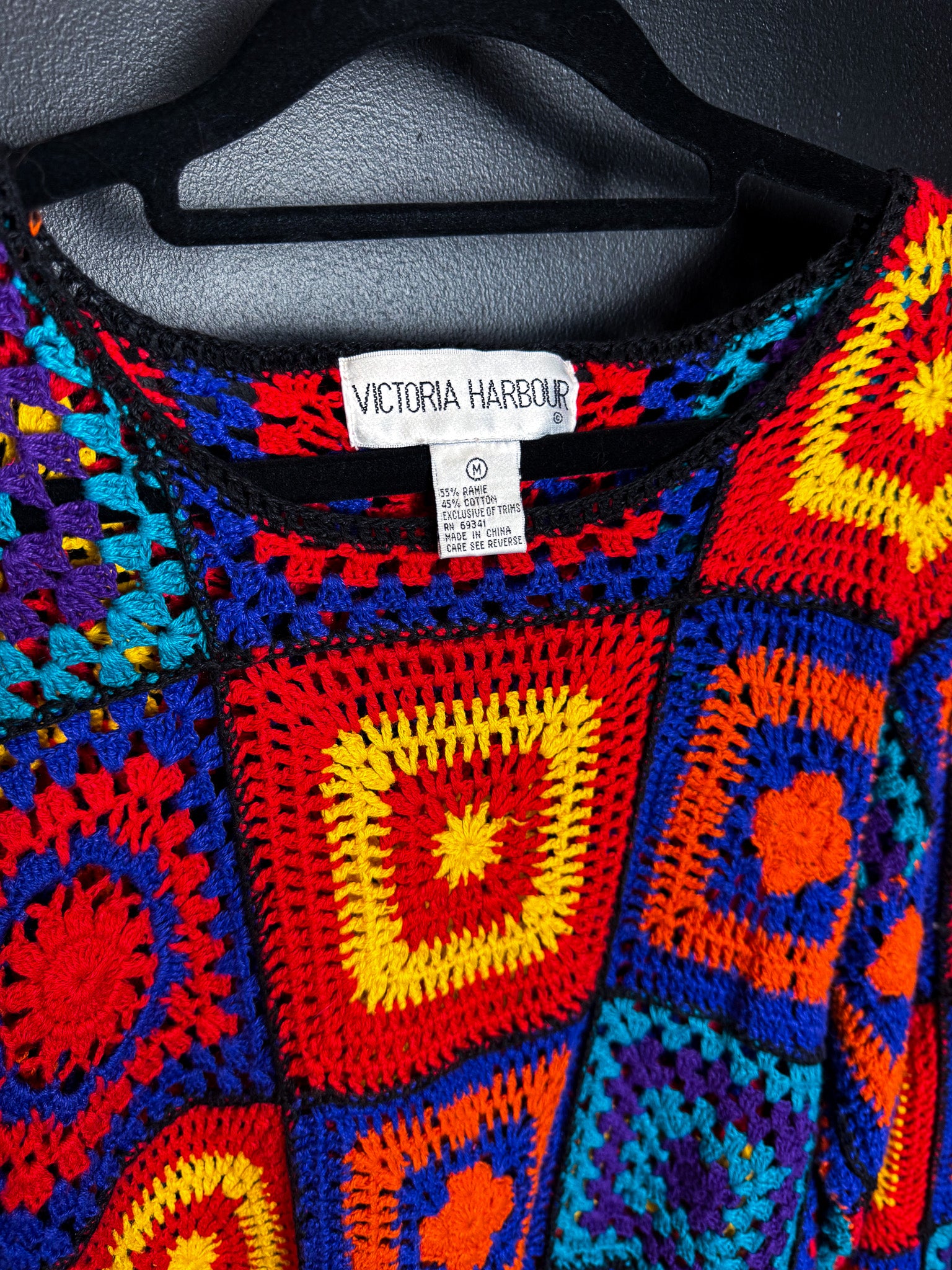 Vintage Granny Doily Hippie Sweater