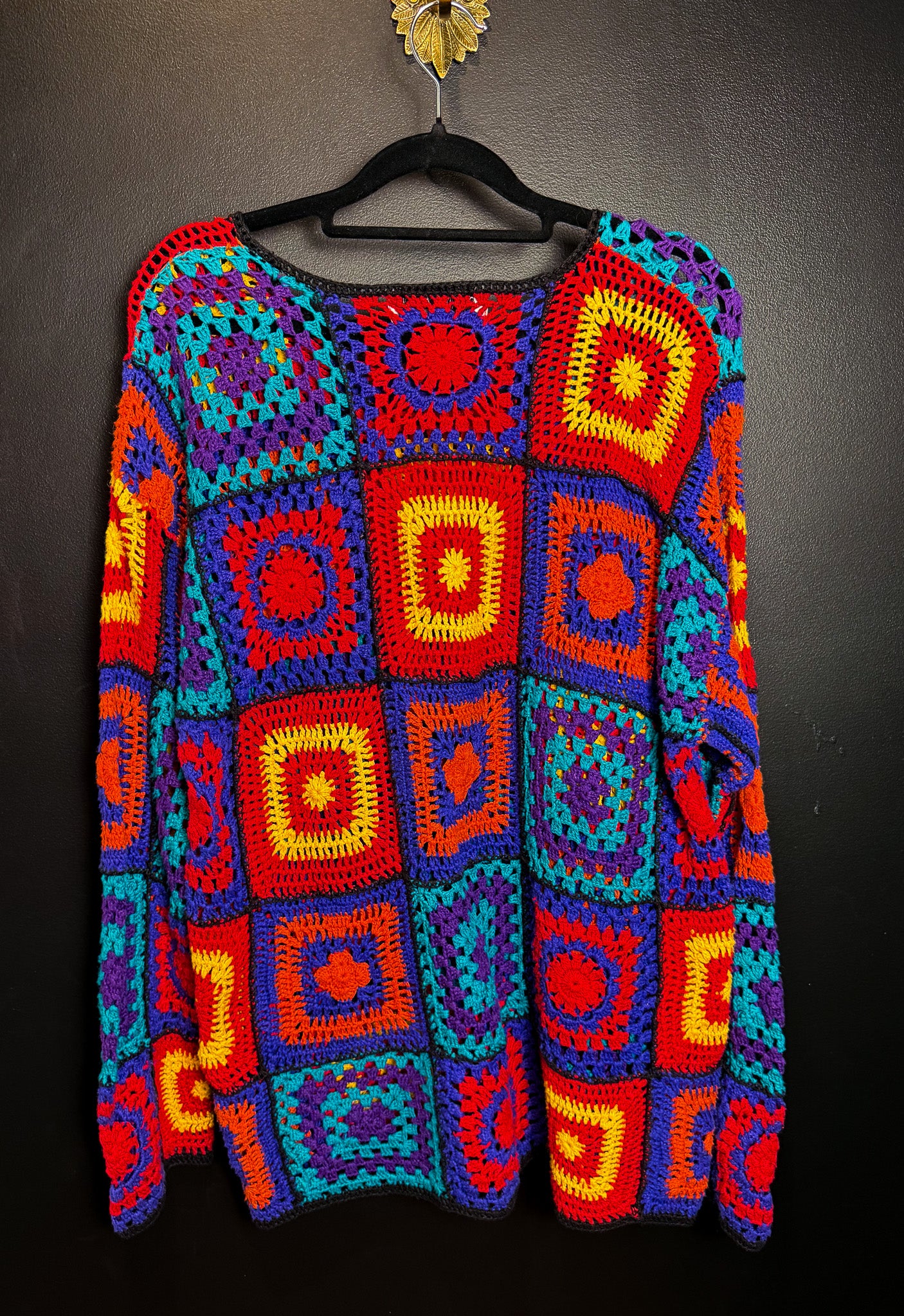 Vintage Granny Doily Hippie Sweater