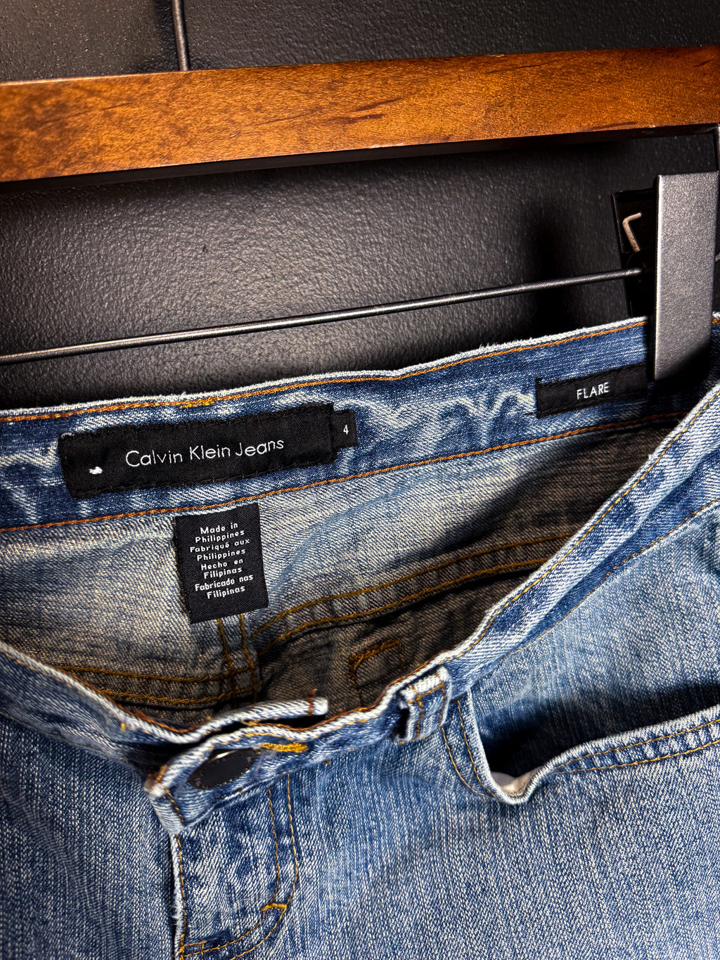 Y2K Calvin Klein Low Rise Flare Jeans