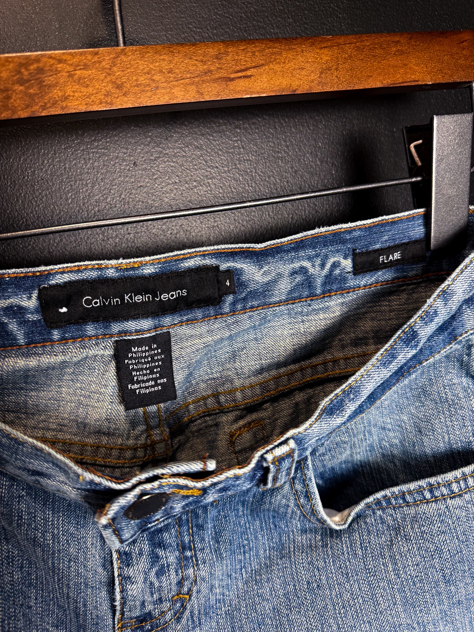 Y2K Calvin Klein Low Rise Flare Jeans
