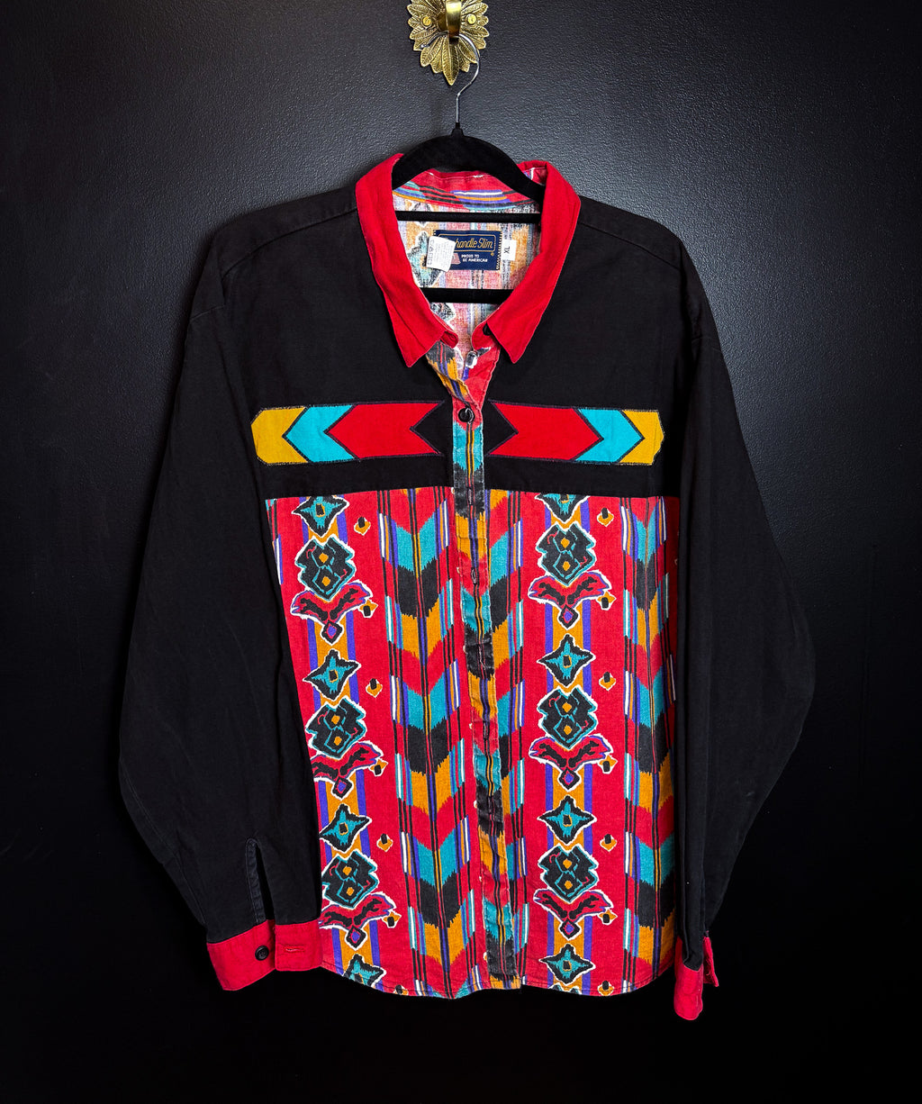 80's PanHandle Slim Western Printed Button Up