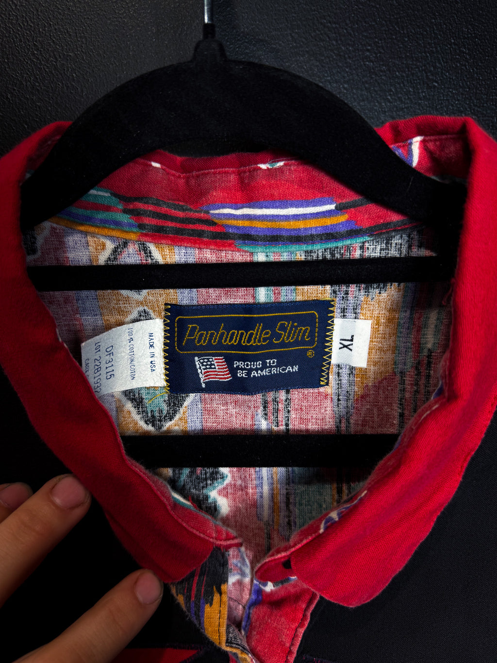 80's PanHandle Slim Western Printed Button Up