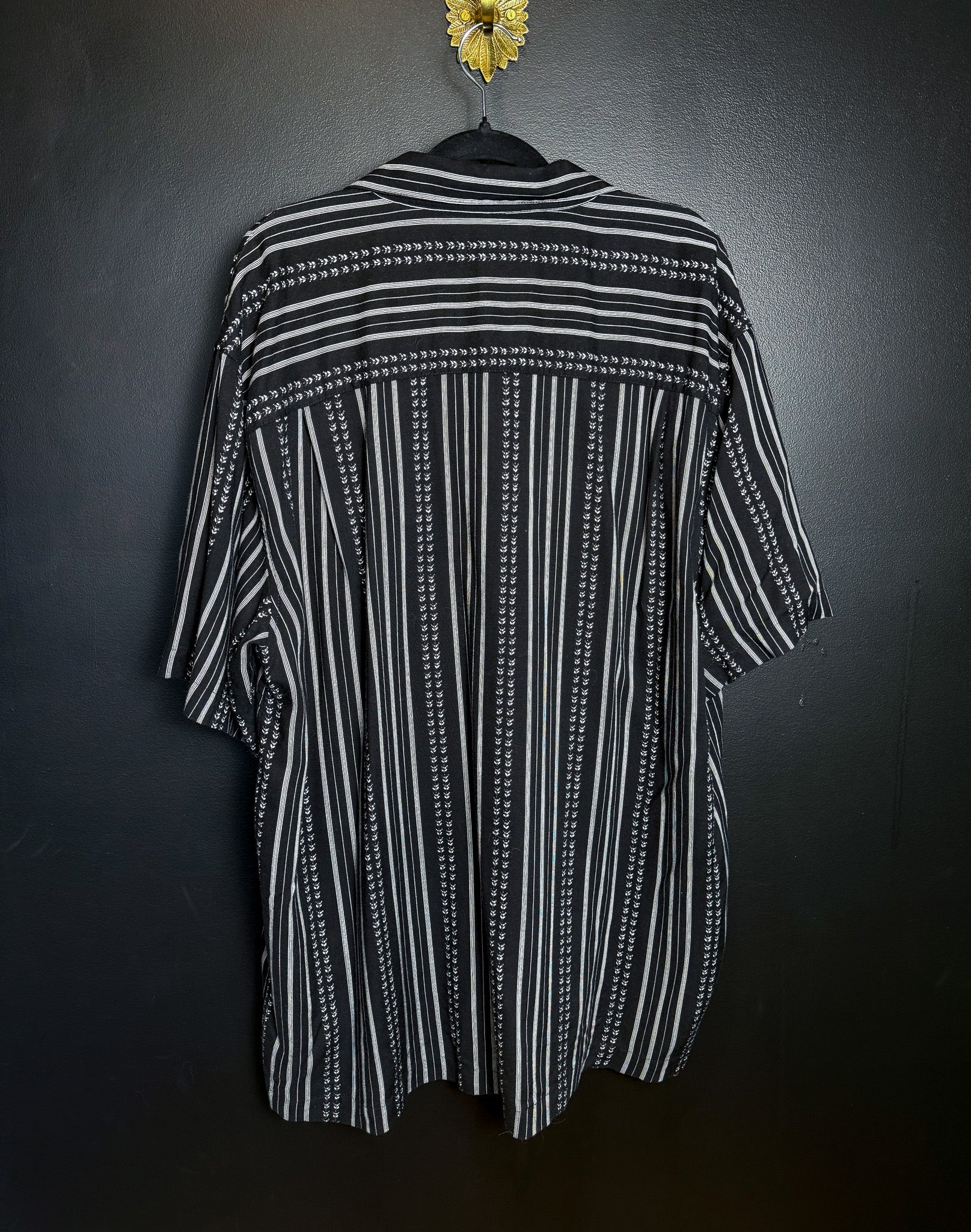 Vince's Black Striped Button Down