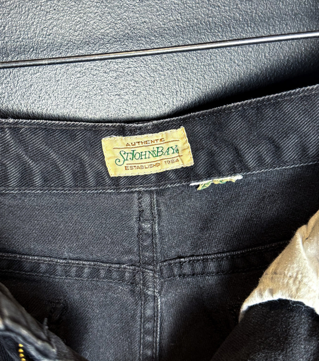 St.Johns Bay Black Denim Jorts