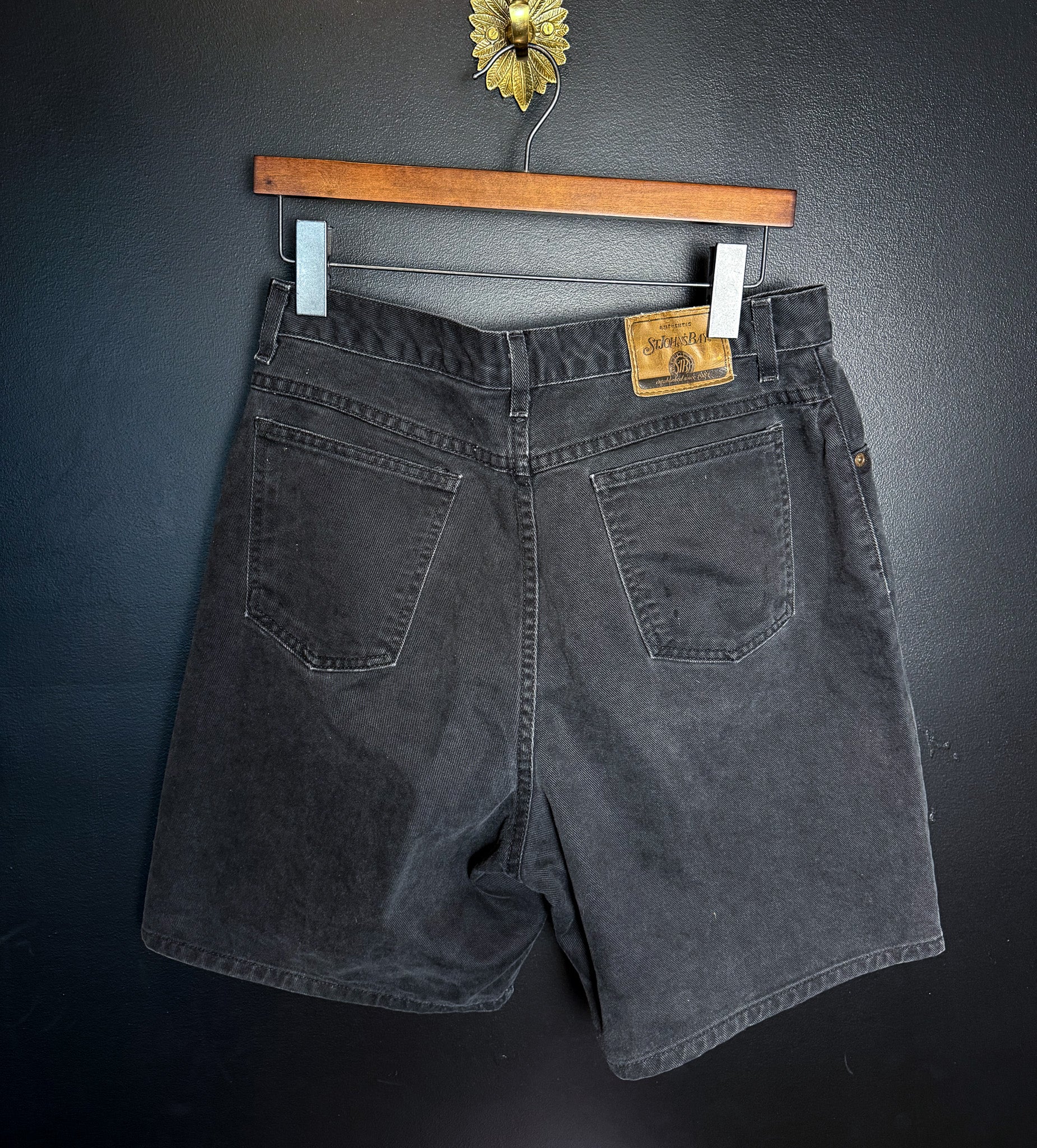 St.Johns Bay Black Denim Jorts