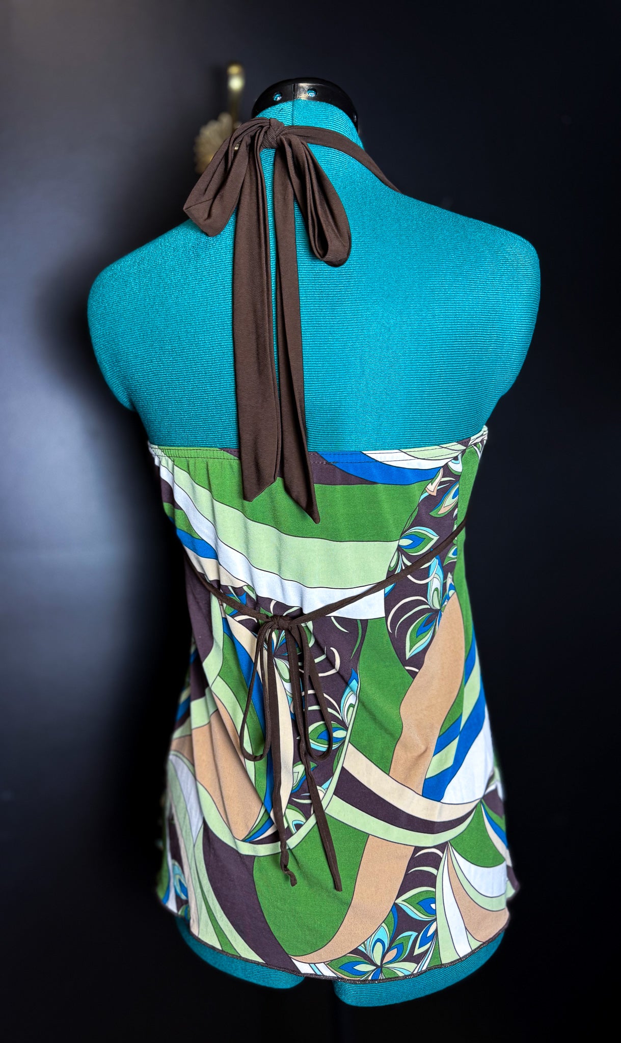 Y2K Funky Printed Halter