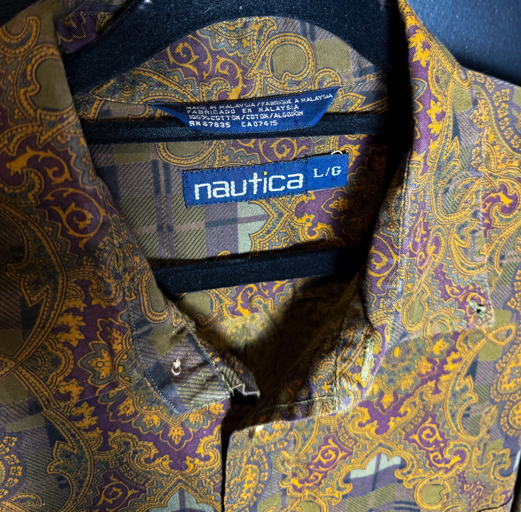Nautica Abstract Button Down