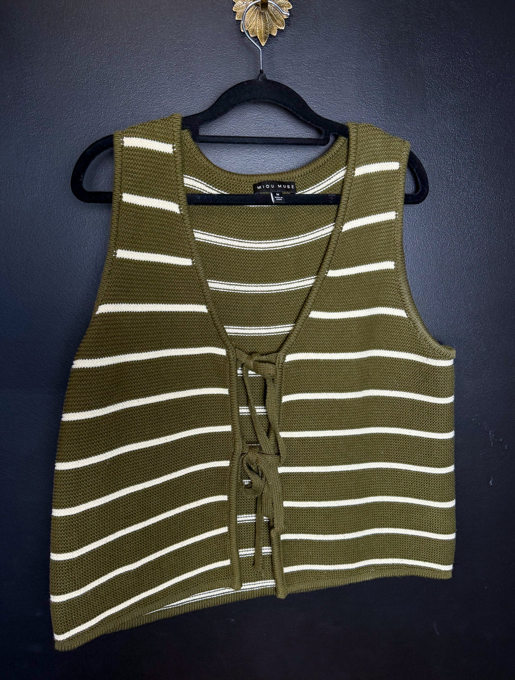 Miou Muse Tie Front Tank