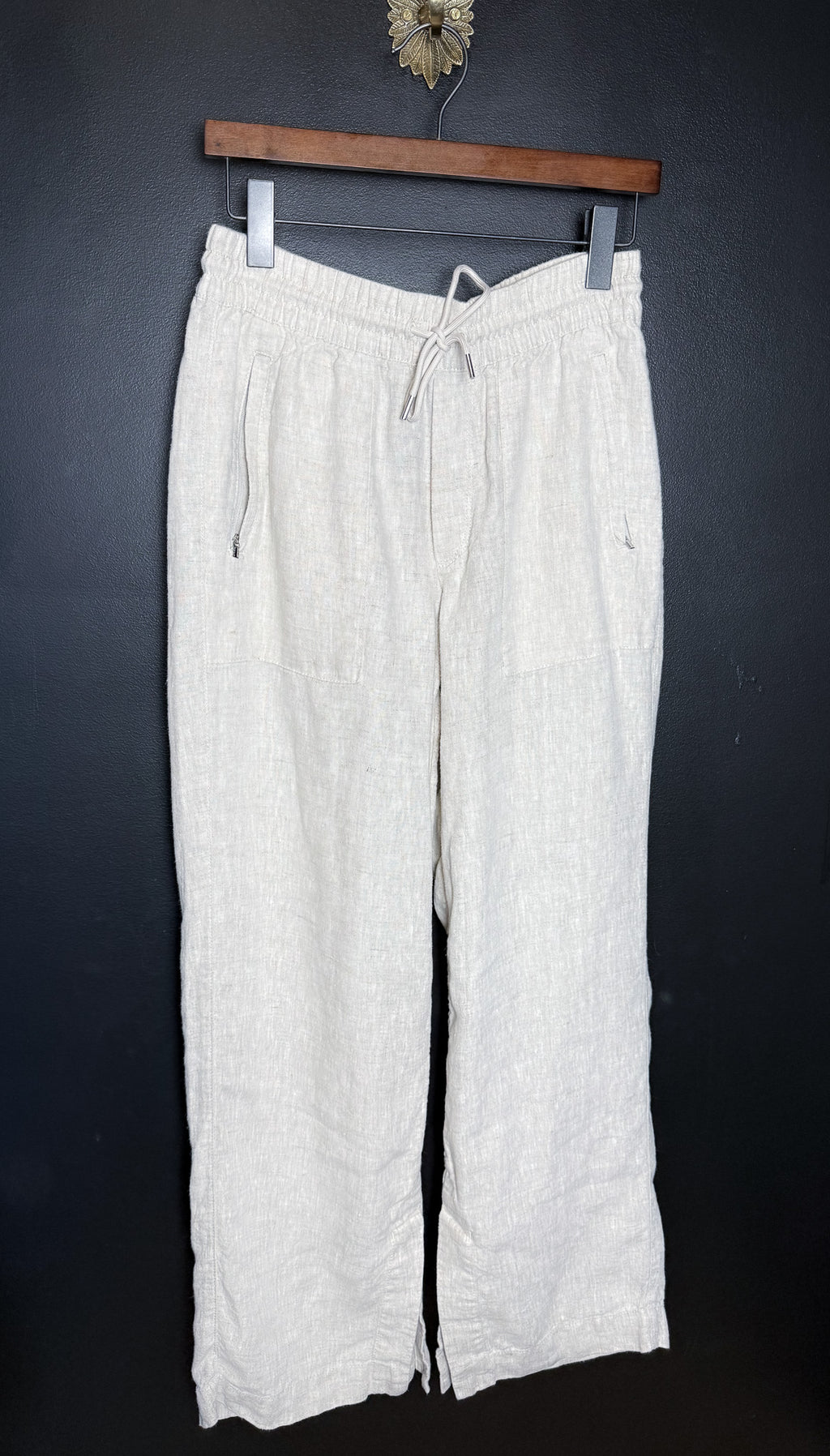 Cream Linen Pants