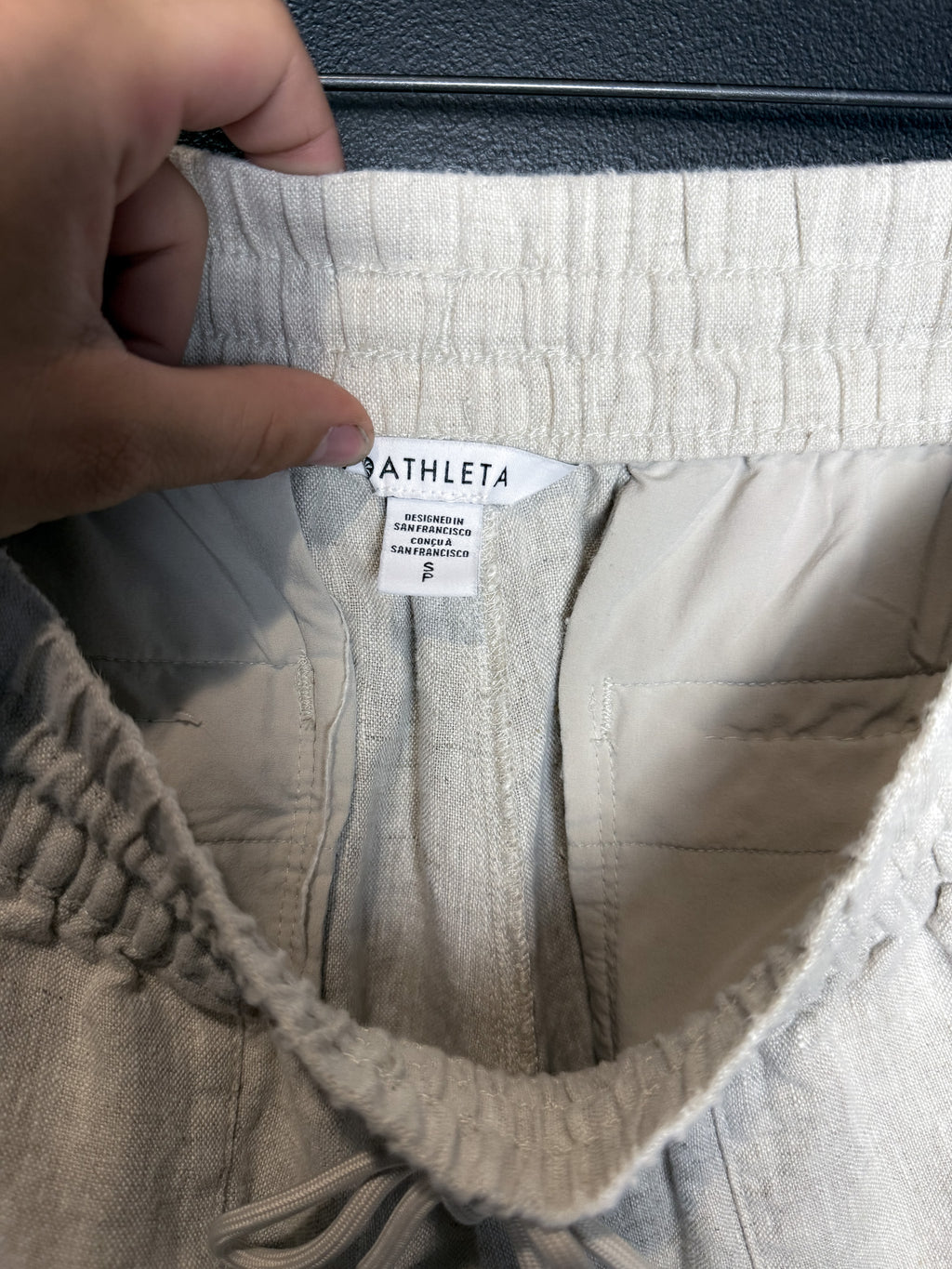 Cream Linen Pants