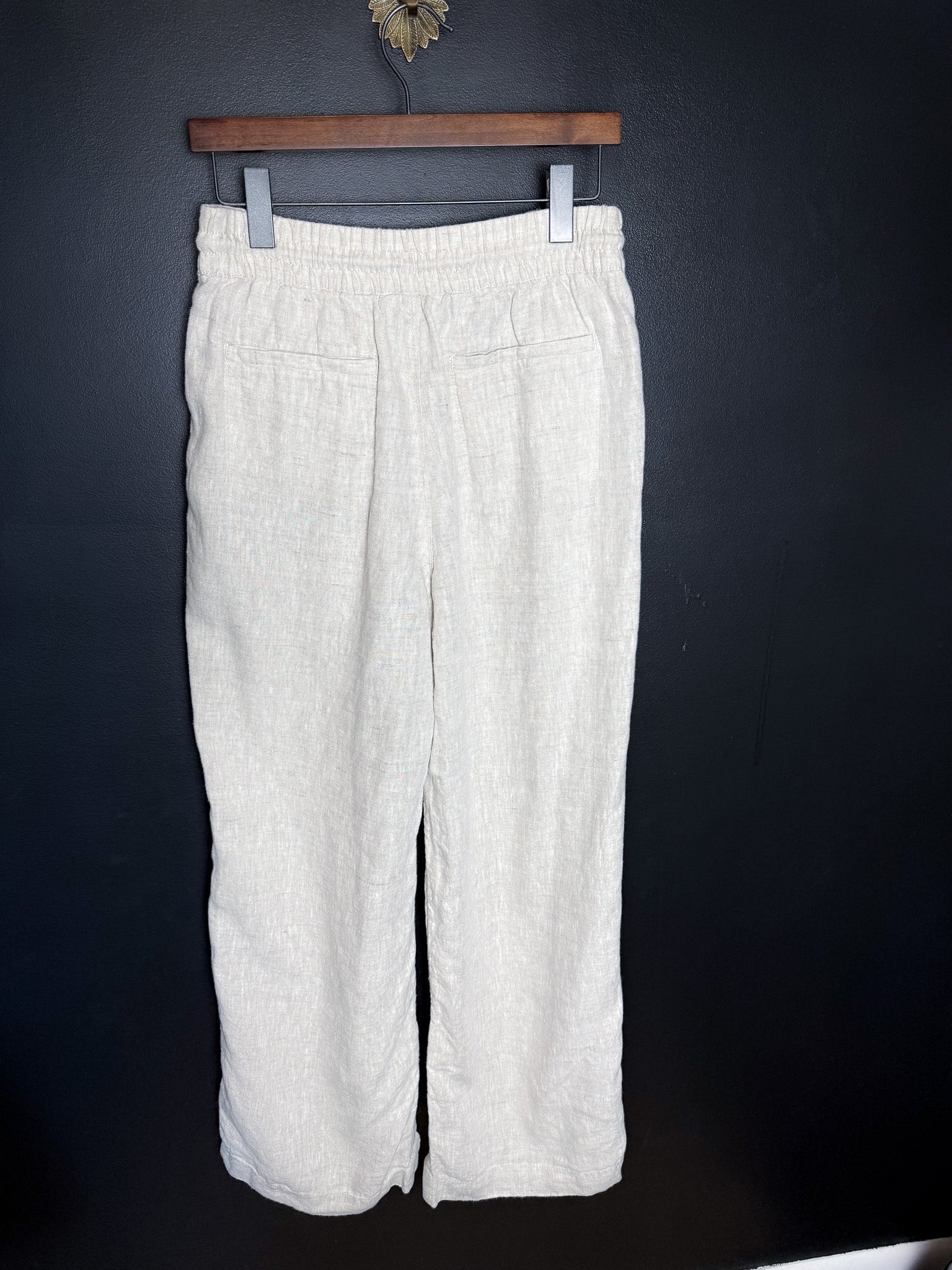 Cream Linen Pants