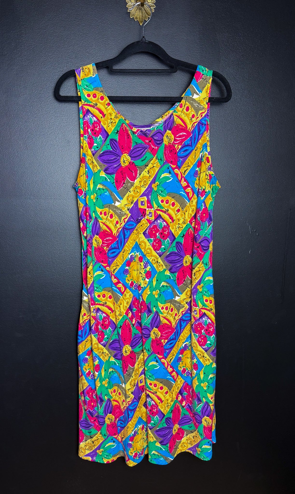 80's Vibrant Print Sundress