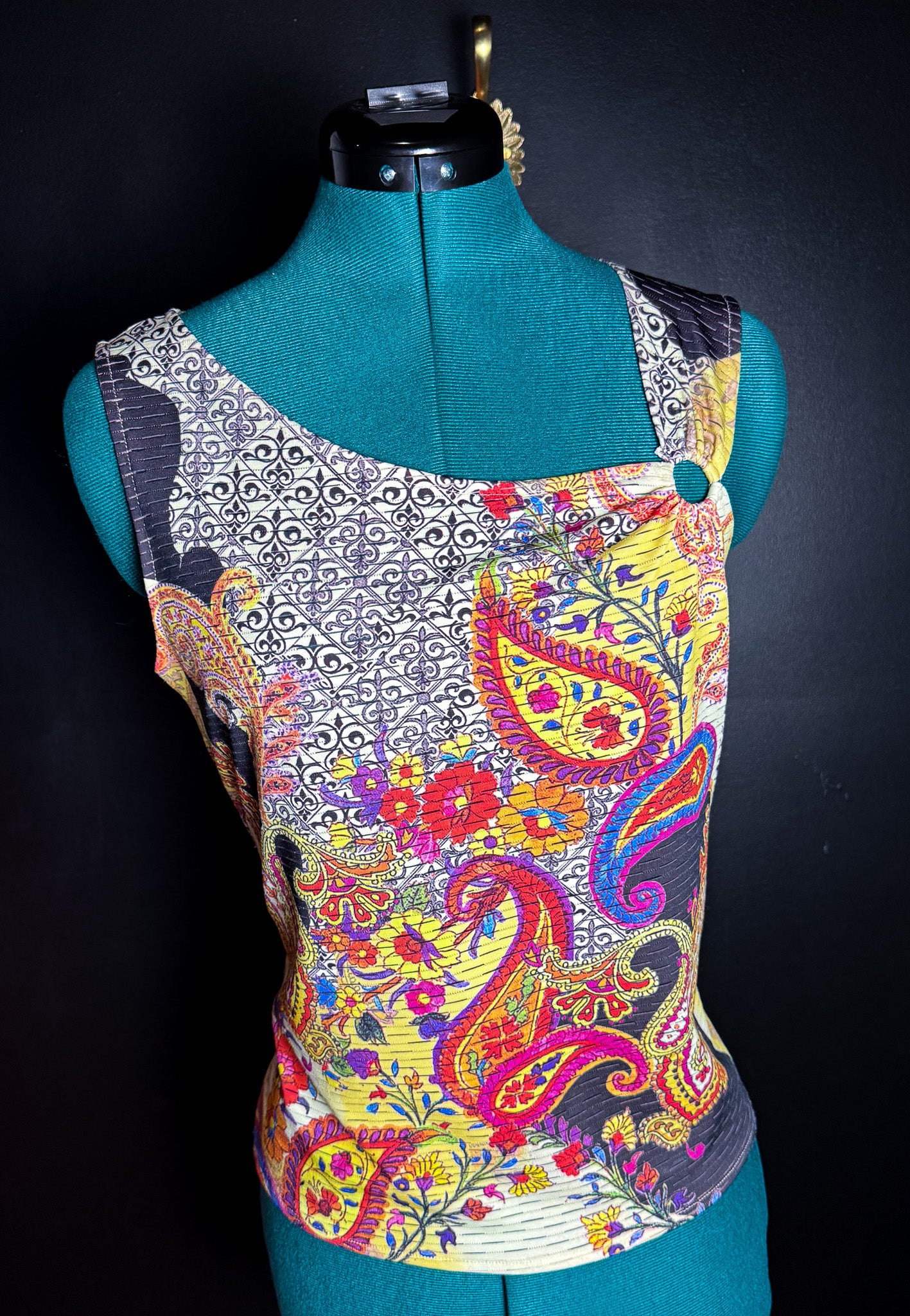 Asymmetrical Paisley Tank
