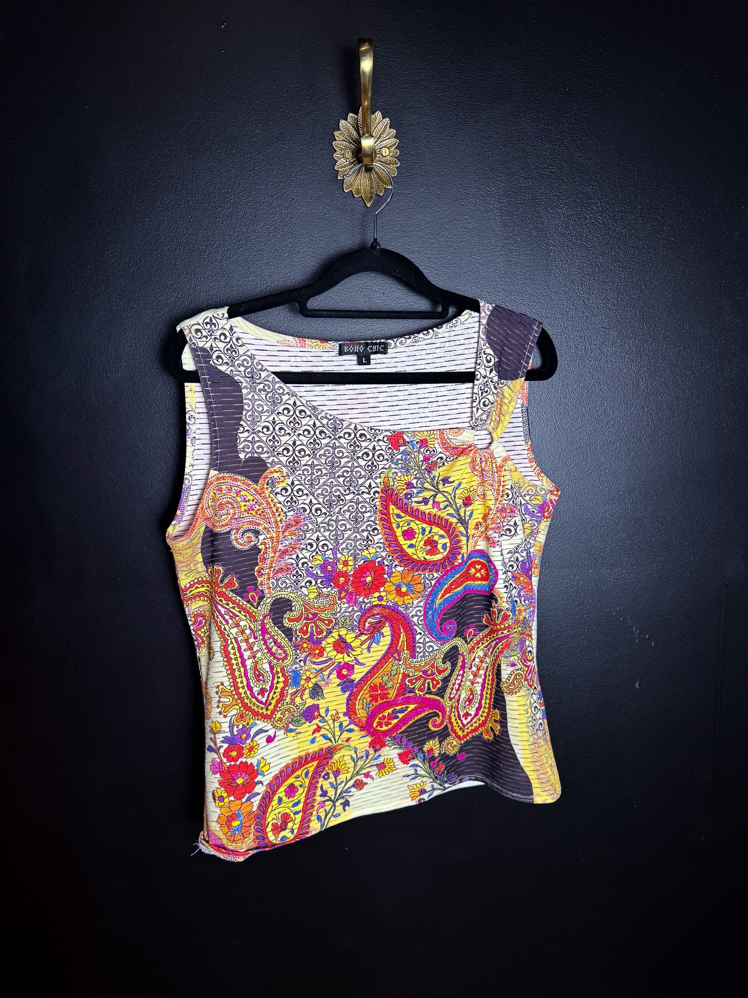 Asymmetrical Paisley Tank